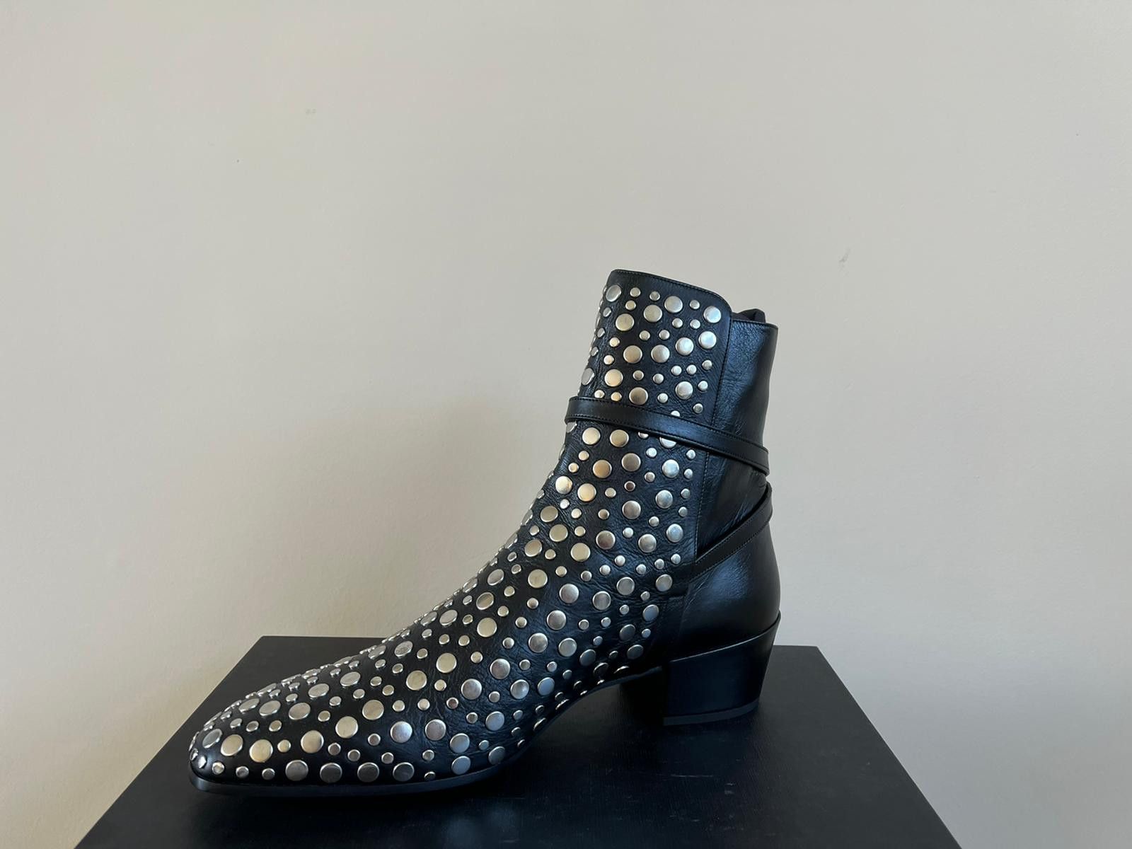 Saint Laurent Paris Clementi Studded Boots in Black color Size US 11 / EU 44 - 7 Thumbnail