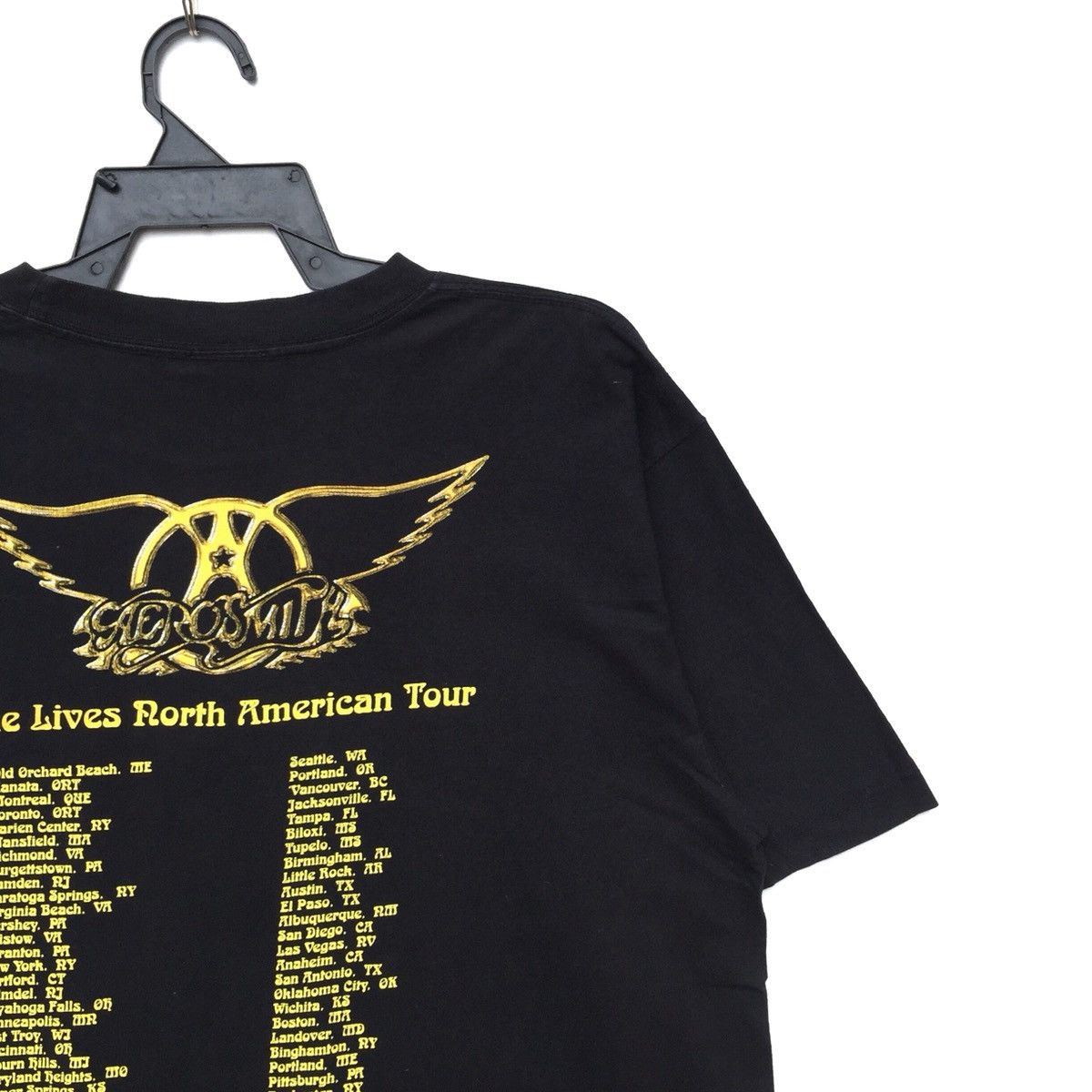 Band Tees Vintage Aerosmith Band Line Up T-shirt | Nine Live Tour Size US L / EU 52-54 / 3 - 7 Thumbnail