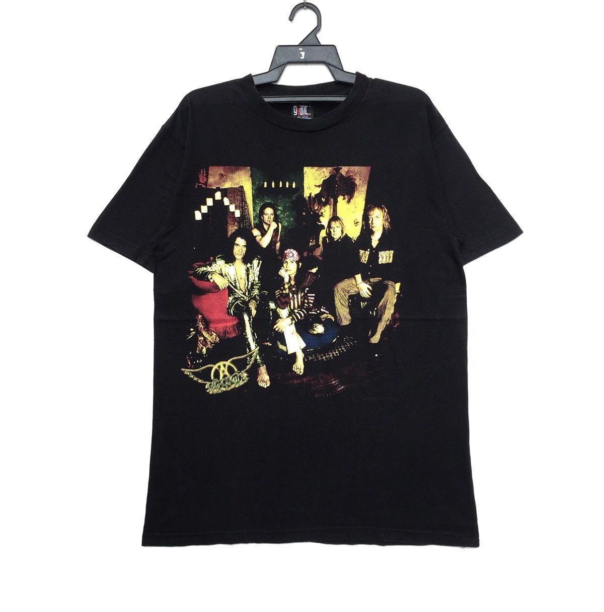 Band Tees Vintage Aerosmith Band Line Up T-shirt | Nine Live Tour Size US L / EU 52-54 / 3 - 1 Thumbnail