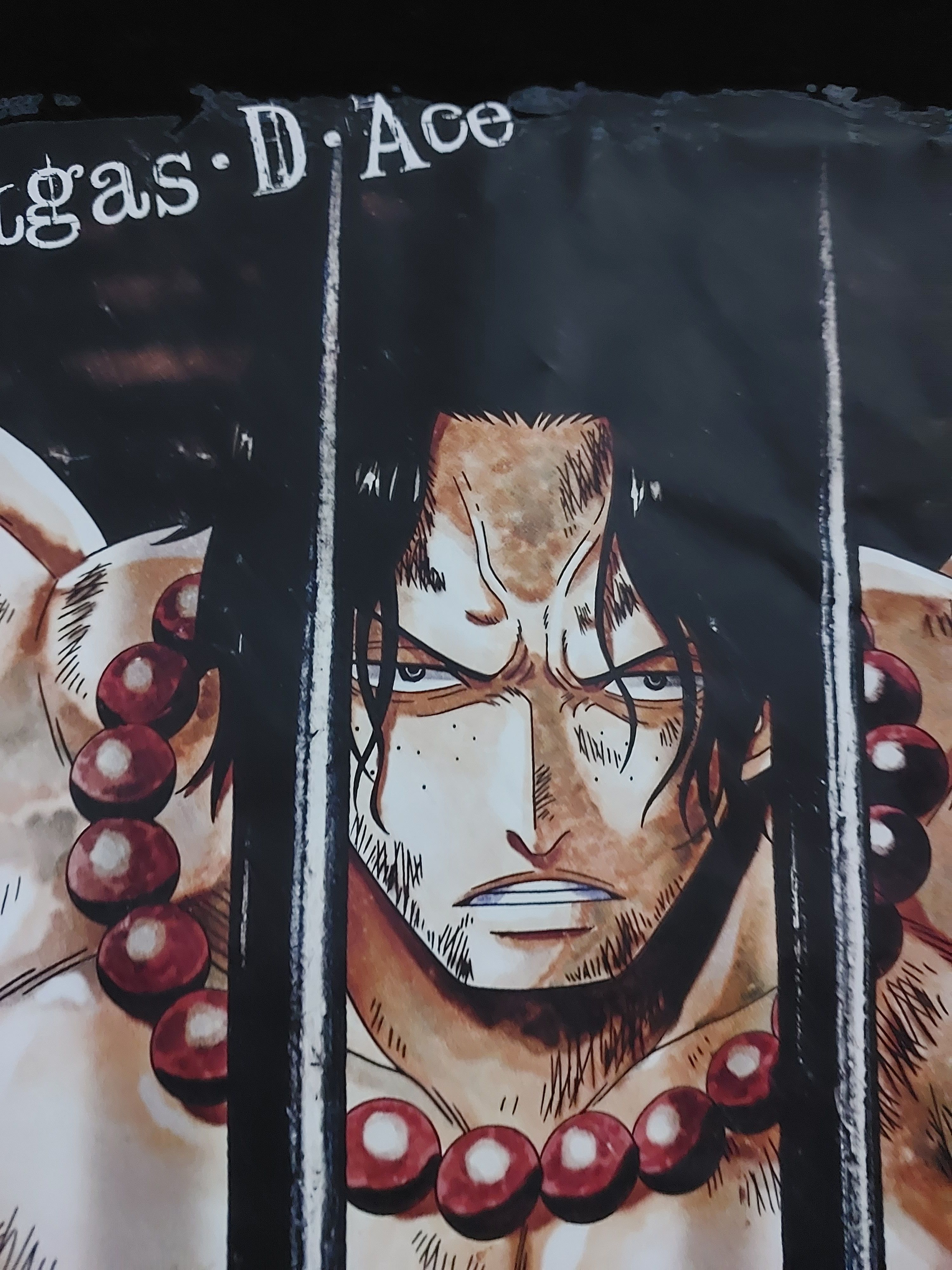 Anime VINTAGE ONE PIECE ANIME PORTGAS D ACE T-SHIRT Size US L / EU 52-54 / 3 - 7 Thumbnail