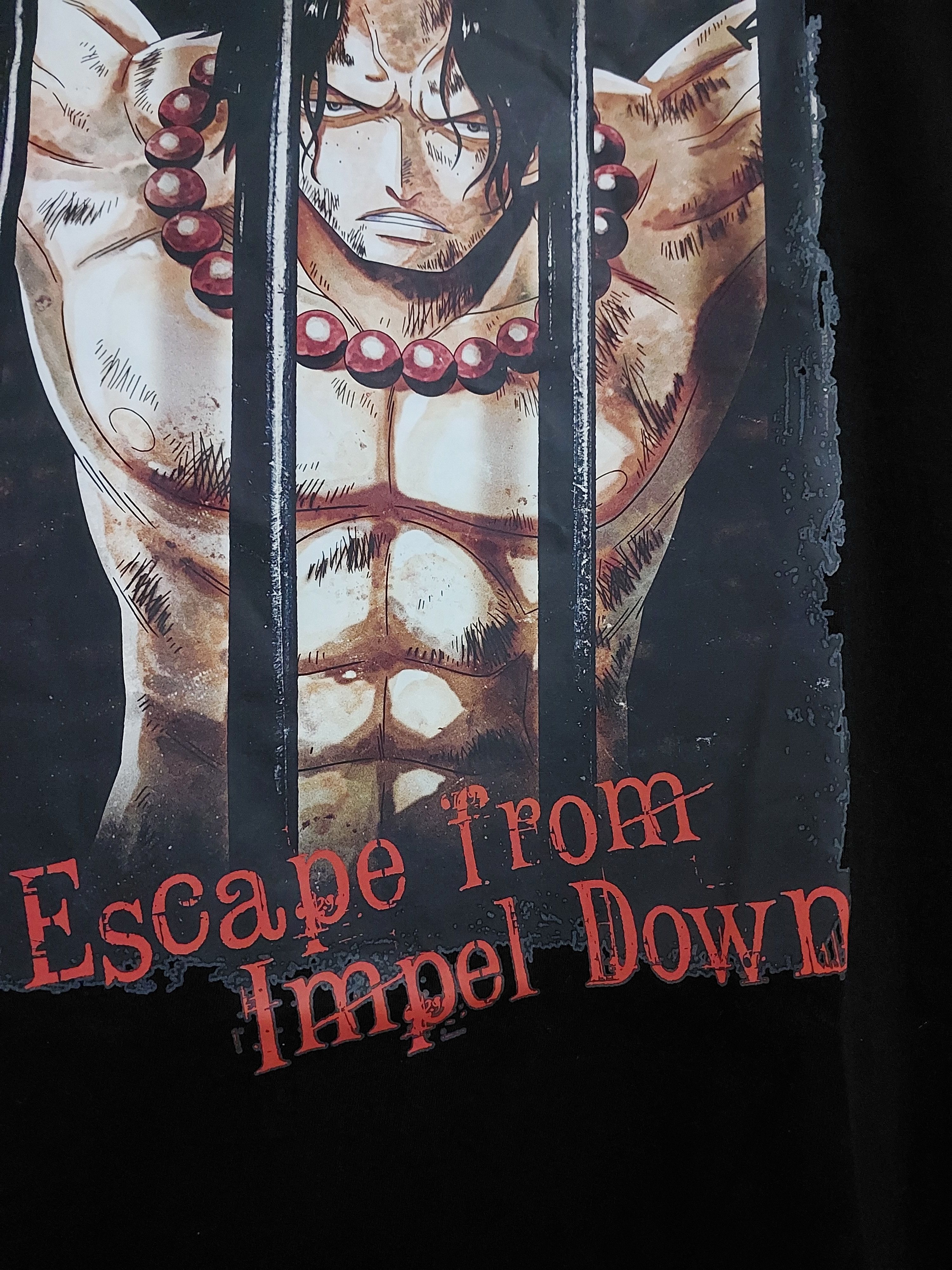 Anime VINTAGE ONE PIECE ANIME PORTGAS D ACE T-SHIRT Size US L / EU 52-54 / 3 - 4 Thumbnail