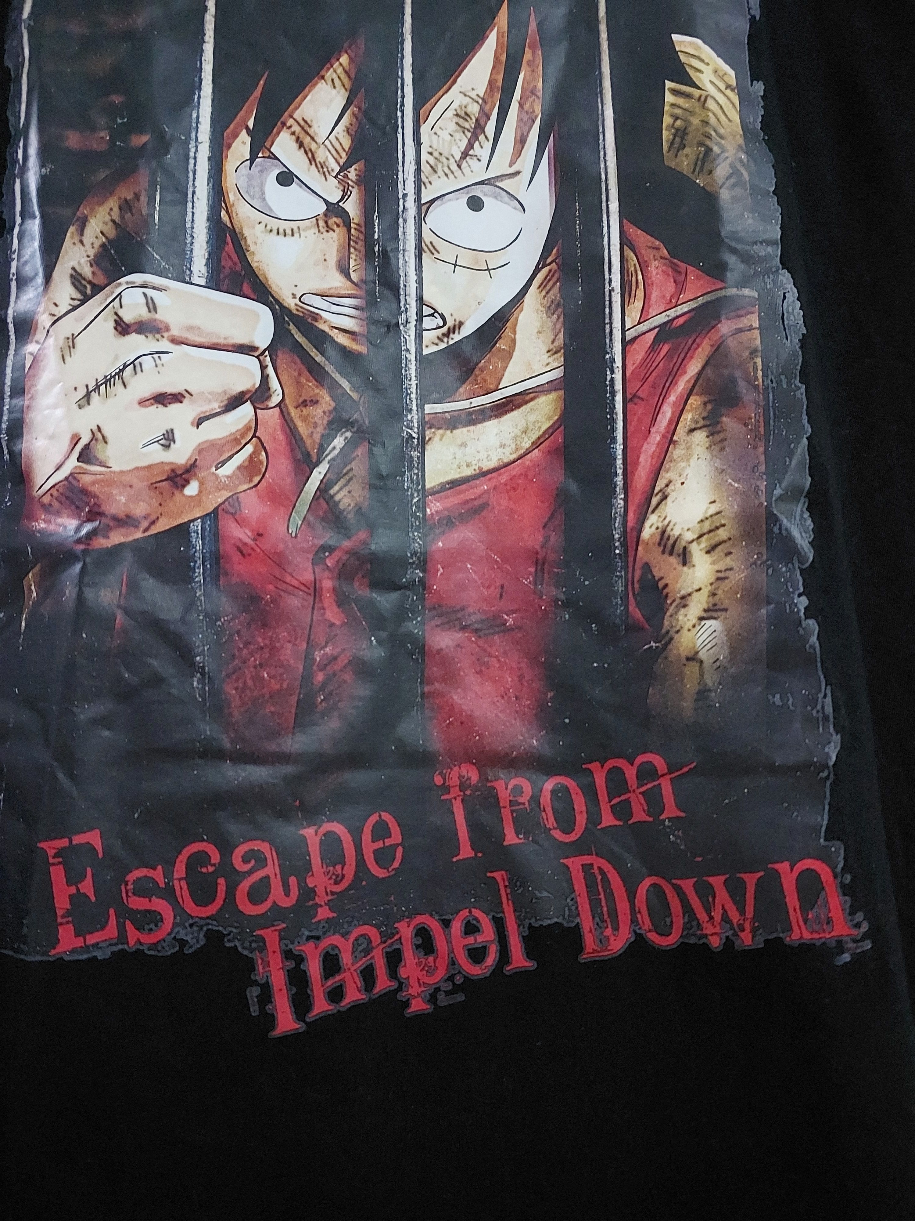 Anime × One Piece × Vintage VINTAGE ONE PIECE ANIME MONKEY D LUFFY T-SHIRT Size US L / EU 52-54 / 3 - 5 Thumbnail