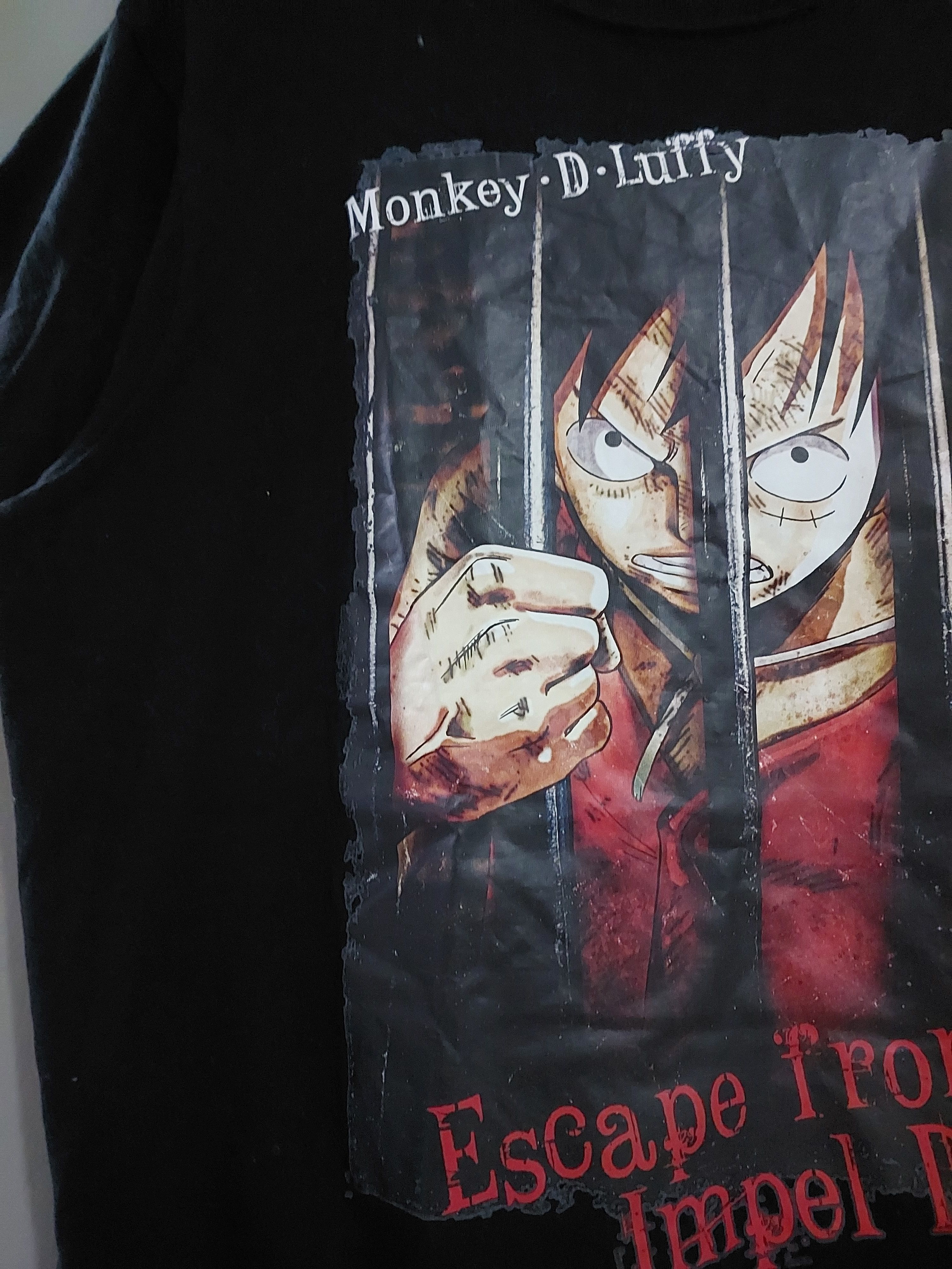 Anime × One Piece × Vintage VINTAGE ONE PIECE ANIME MONKEY D LUFFY T-SHIRT Size US L / EU 52-54 / 3 - 3 Thumbnail