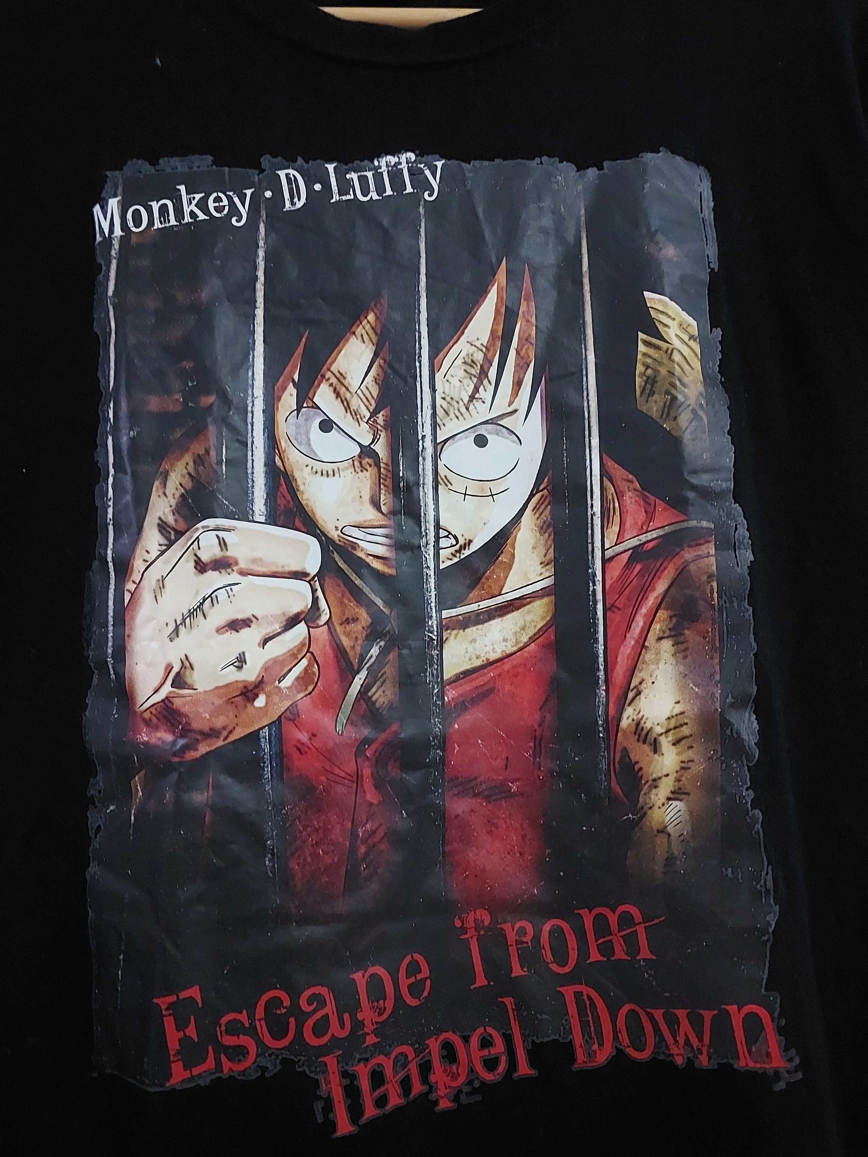 Anime × One Piece × Vintage VINTAGE ONE PIECE ANIME MONKEY D LUFFY T-SHIRT Size US L / EU 52-54 / 3 - 6 Thumbnail