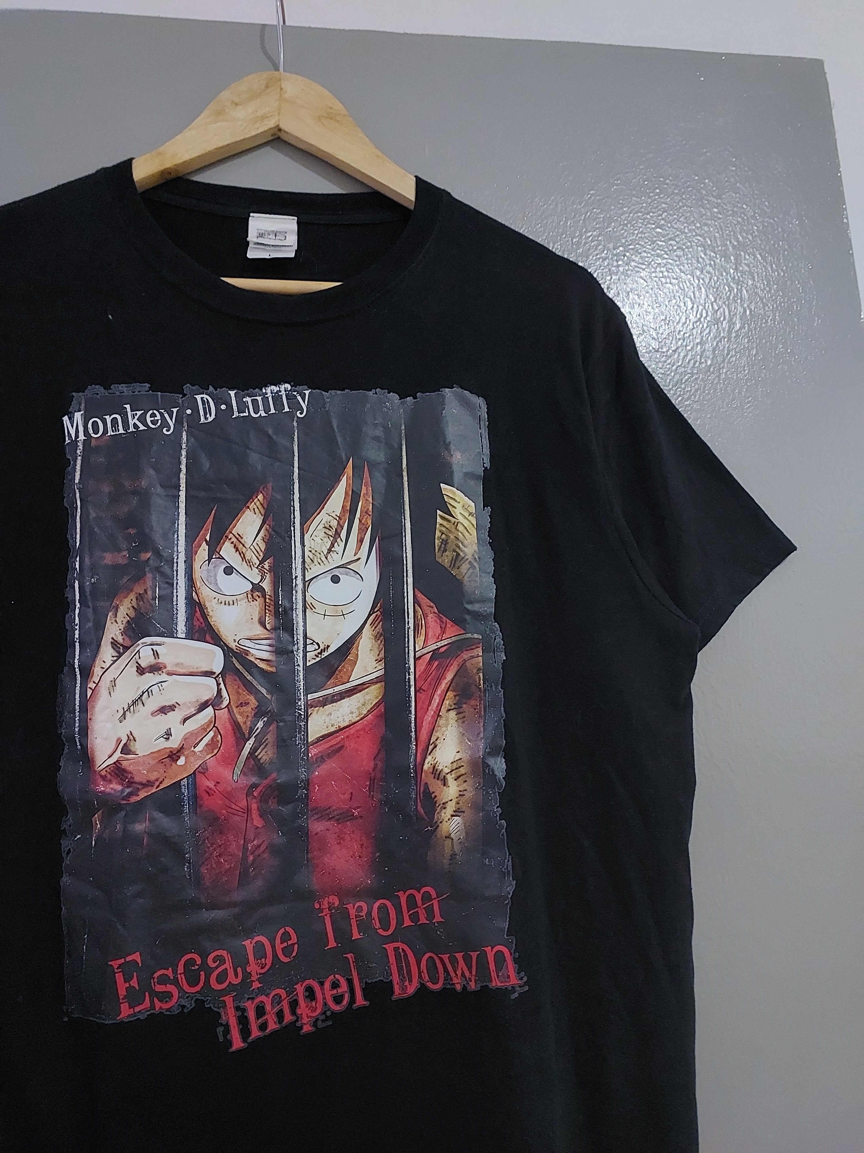 Anime × One Piece × Vintage VINTAGE ONE PIECE ANIME MONKEY D LUFFY T-SHIRT Size US L / EU 52-54 / 3 - 2 Thumbnail