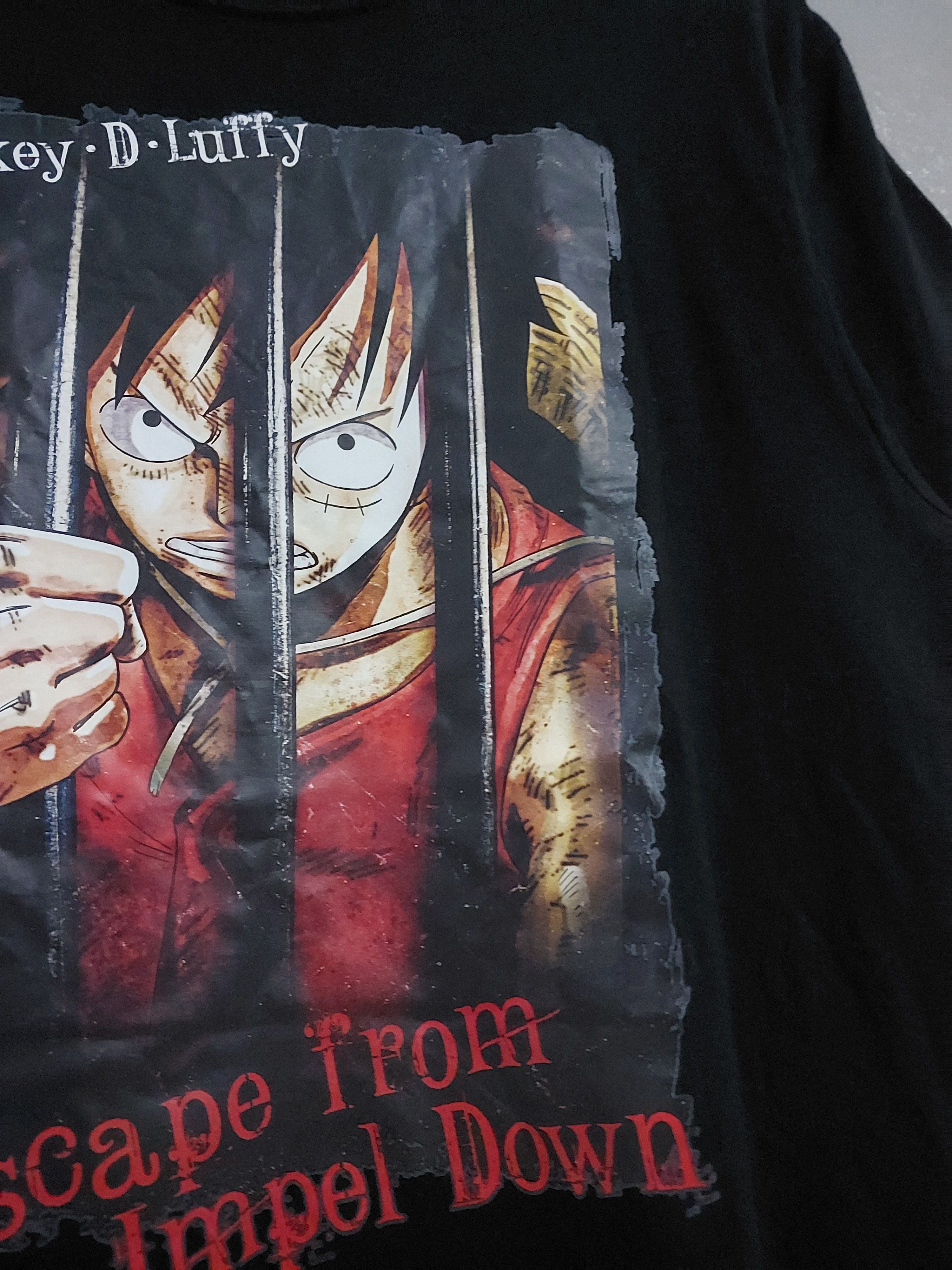 Anime × One Piece × Vintage VINTAGE ONE PIECE ANIME MONKEY D LUFFY T-SHIRT Size US L / EU 52-54 / 3 - 4 Thumbnail
