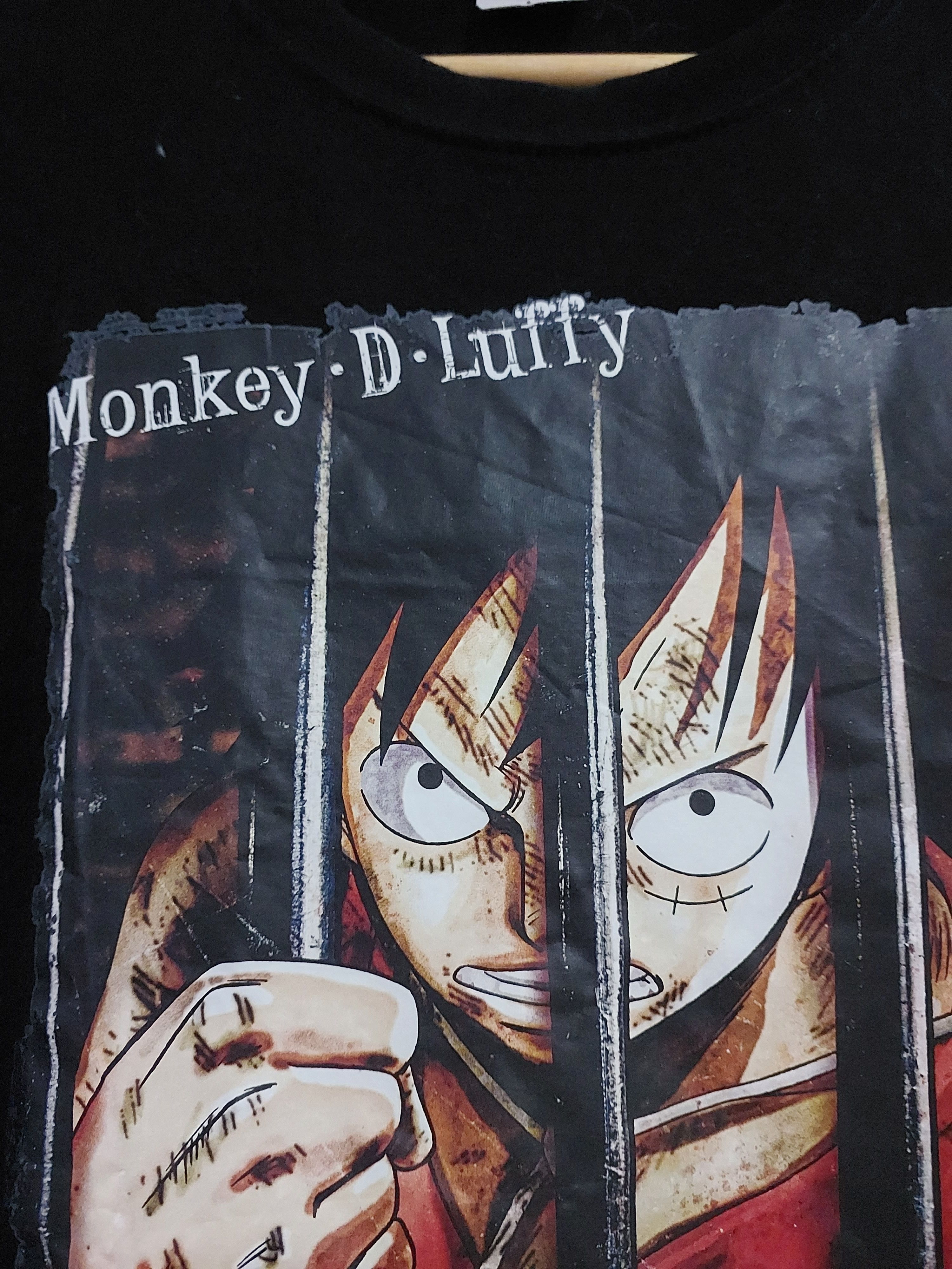 Anime × One Piece × Vintage VINTAGE ONE PIECE ANIME MONKEY D LUFFY T-SHIRT Size US L / EU 52-54 / 3 - 8 Thumbnail