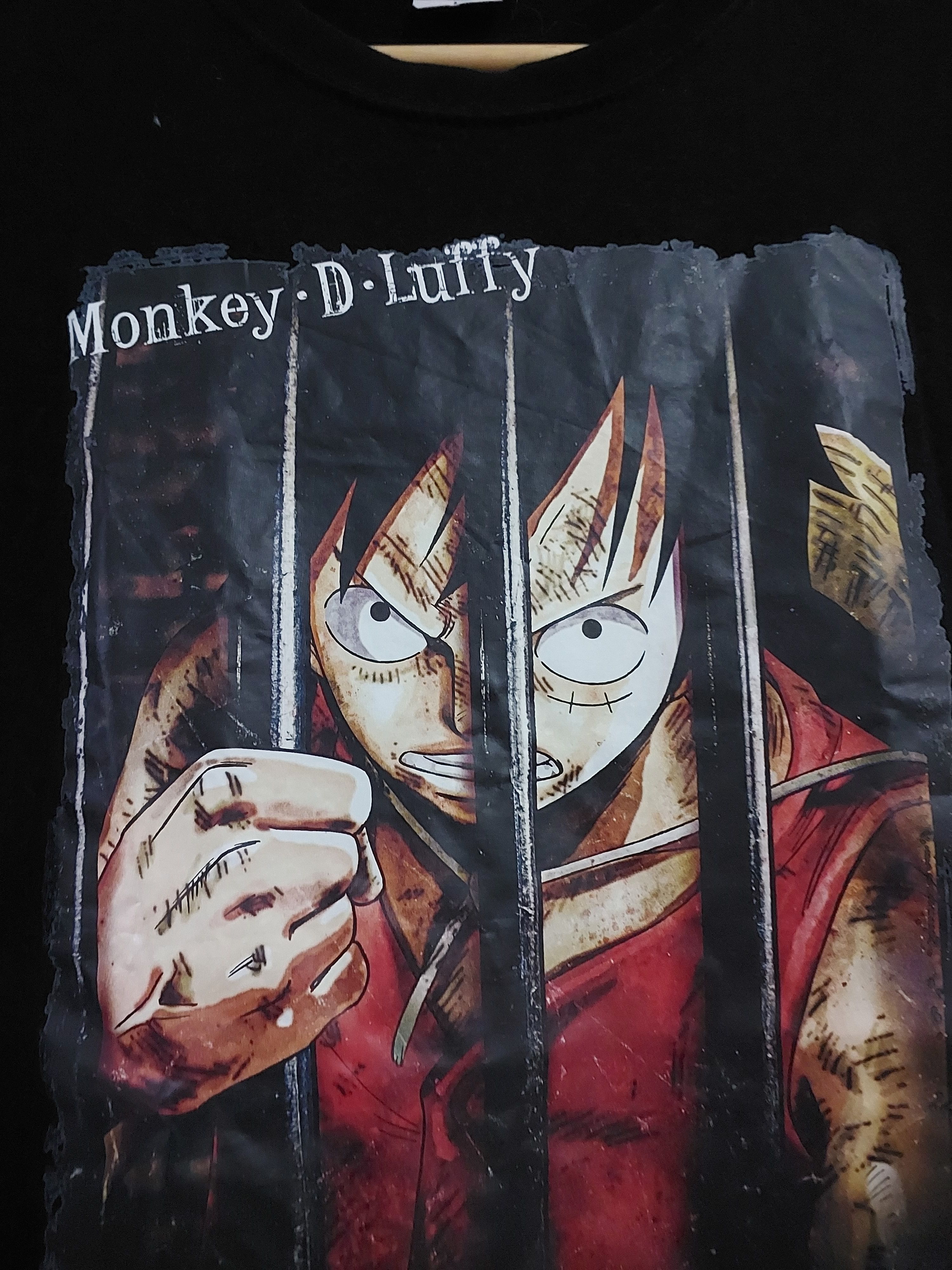 Anime × One Piece × Vintage VINTAGE ONE PIECE ANIME MONKEY D LUFFY T-SHIRT Size US L / EU 52-54 / 3 - 7 Thumbnail