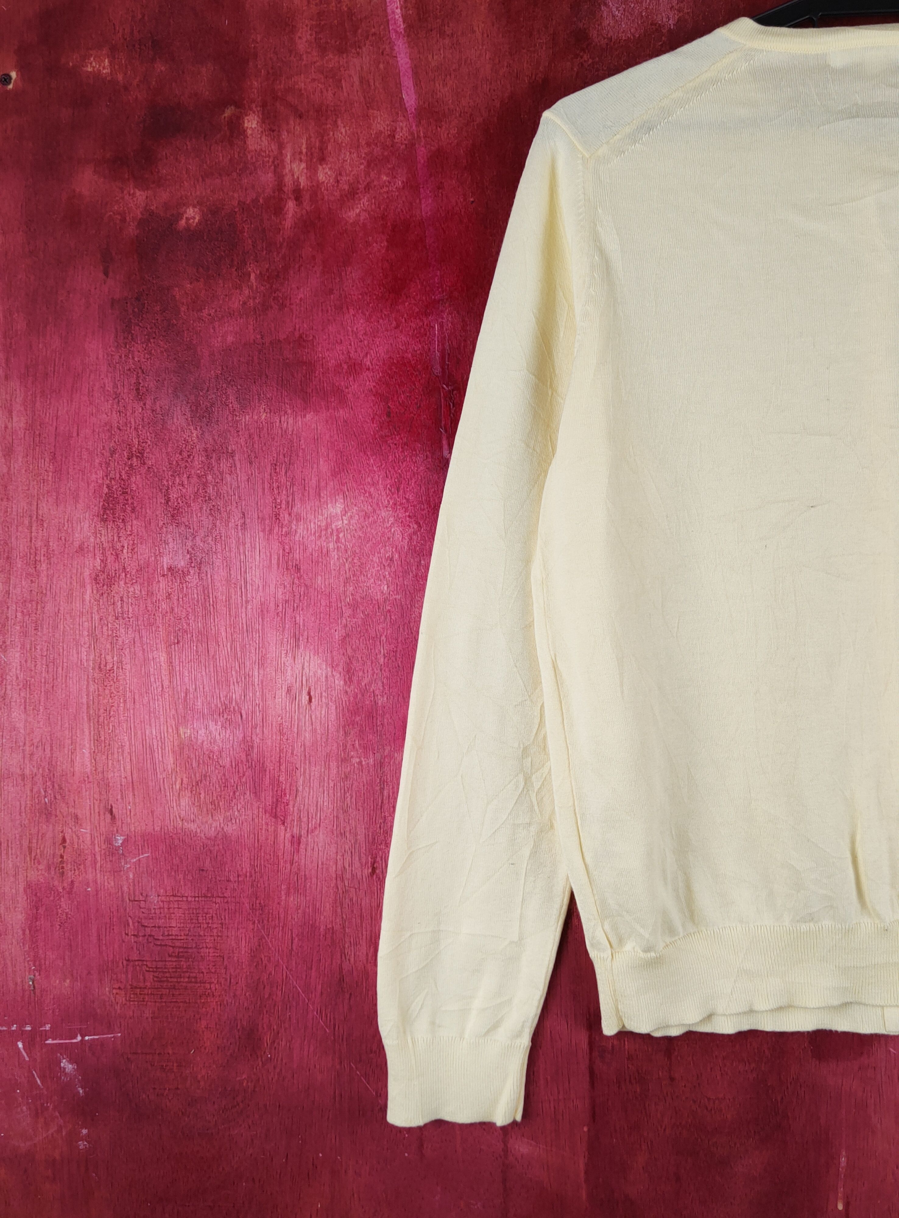 Japanese Brand Uniqlo Light Yellow Knitwear Cardigan #S1254 Size L / US 10 / IT 46 - 8 Thumbnail