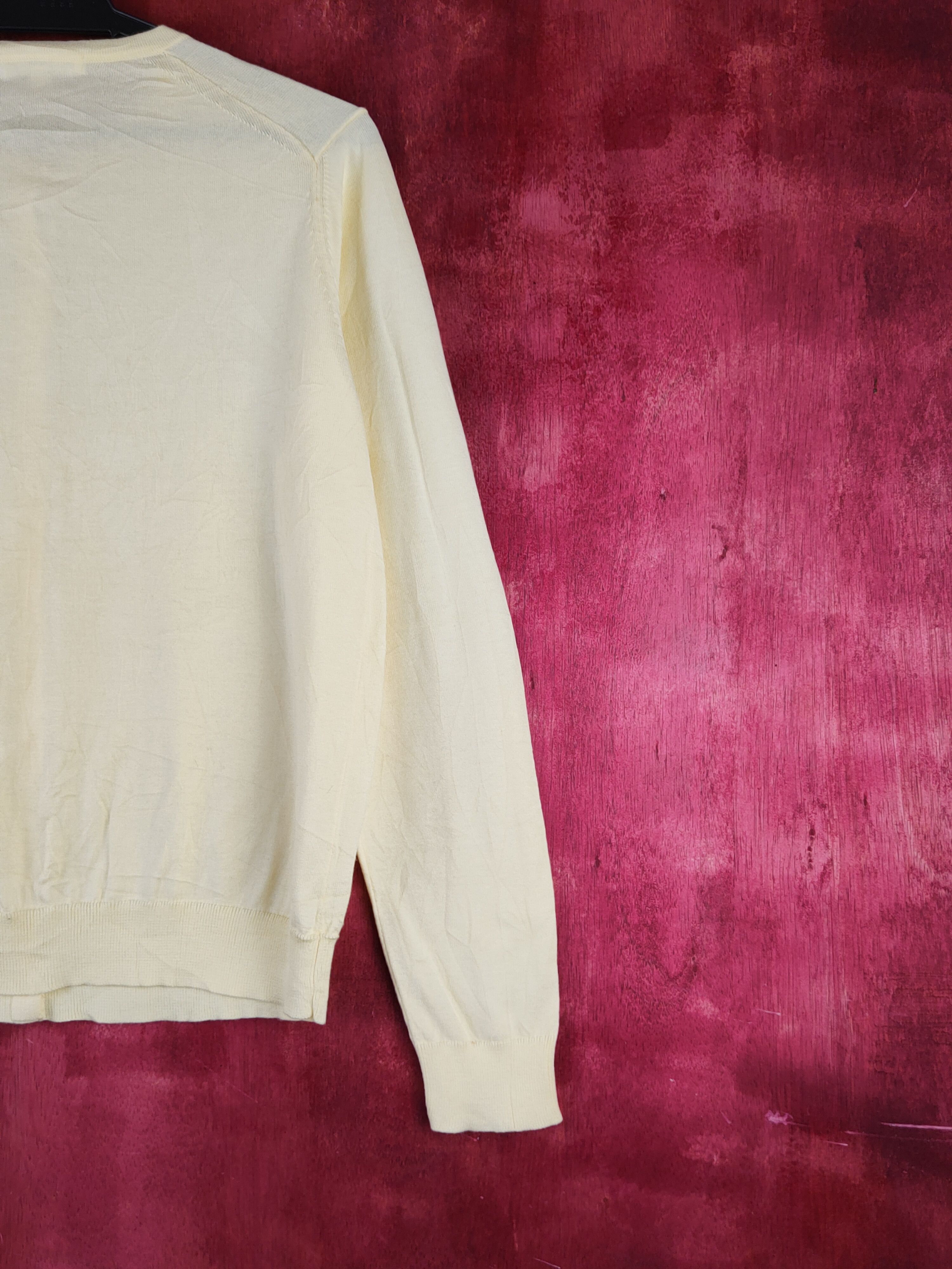 Japanese Brand Uniqlo Light Yellow Knitwear Cardigan #S1254 Size L / US 10 / IT 46 - 9 Thumbnail
