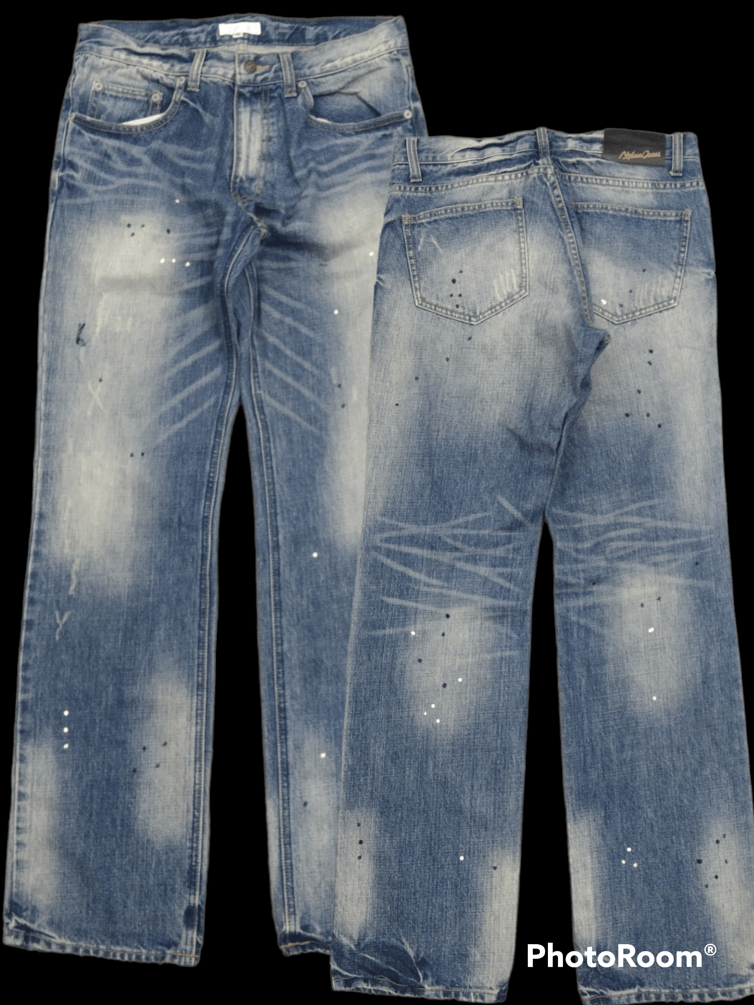 Other SICK WASHED BLUE SPLATTER NYLAUS DENIM PANTS Size US 30 / EU 46 - 1 Thumbnail