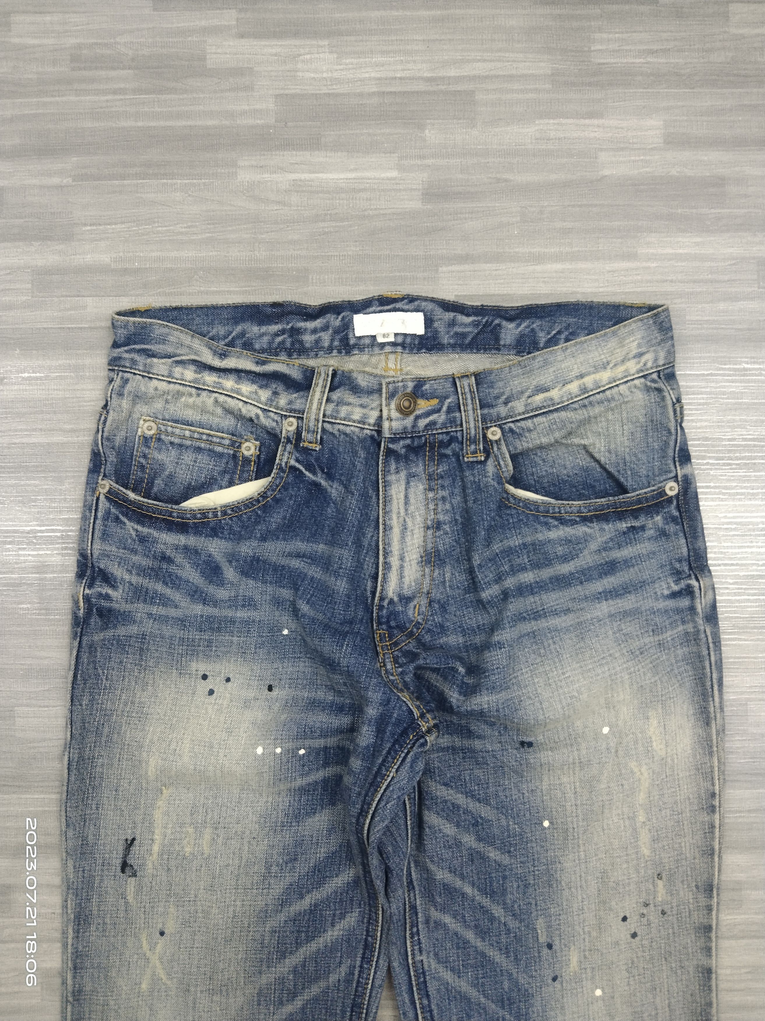 Other SICK WASHED BLUE SPLATTER NYLAUS DENIM PANTS Size US 30 / EU 46 - 4 Thumbnail
