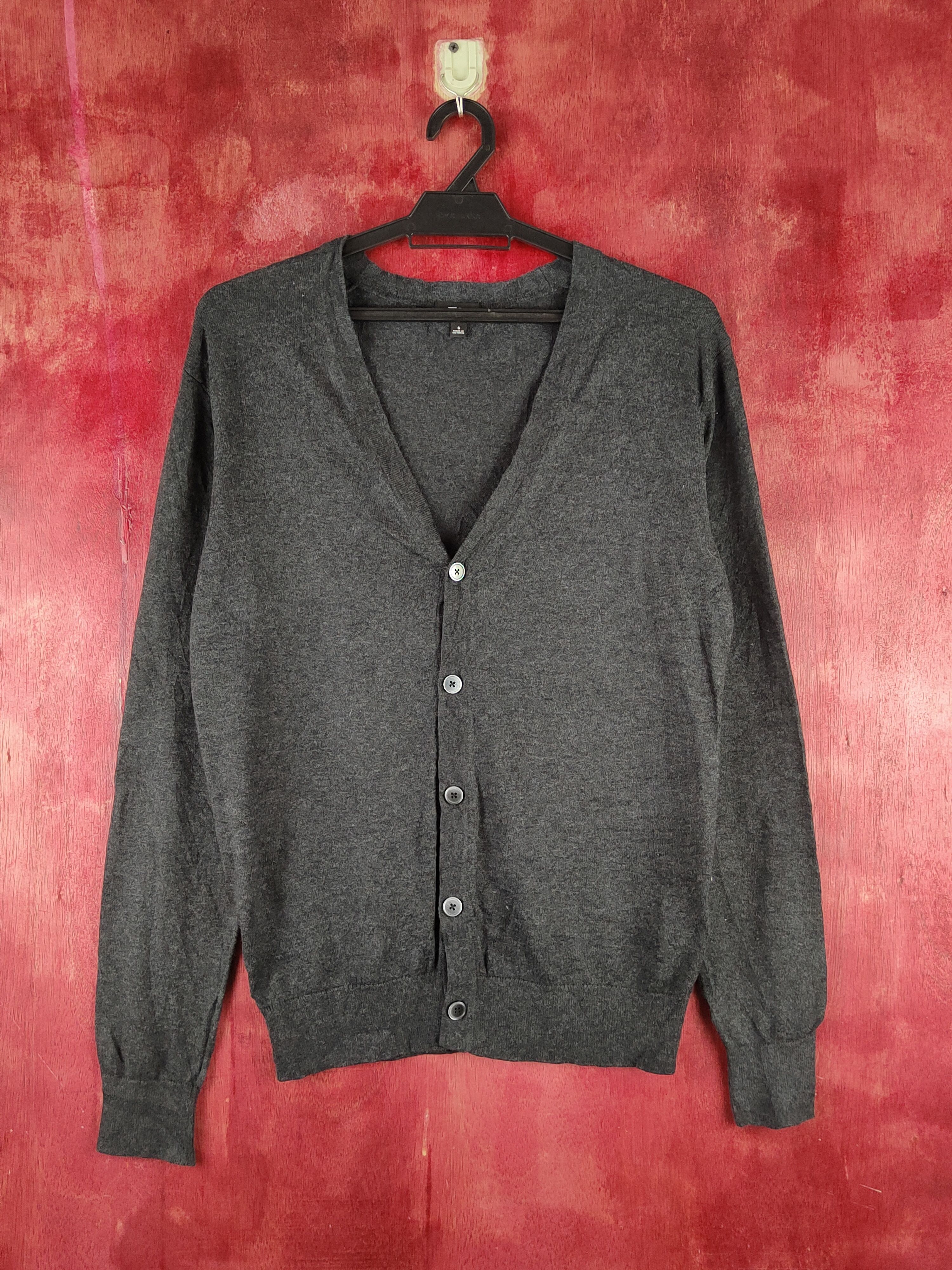 Japanese Brand × Uniqlo Uniqlo Black Knitwear Cardigan #S1249 Size S / US 4 / IT 40 - 1 Thumbnail