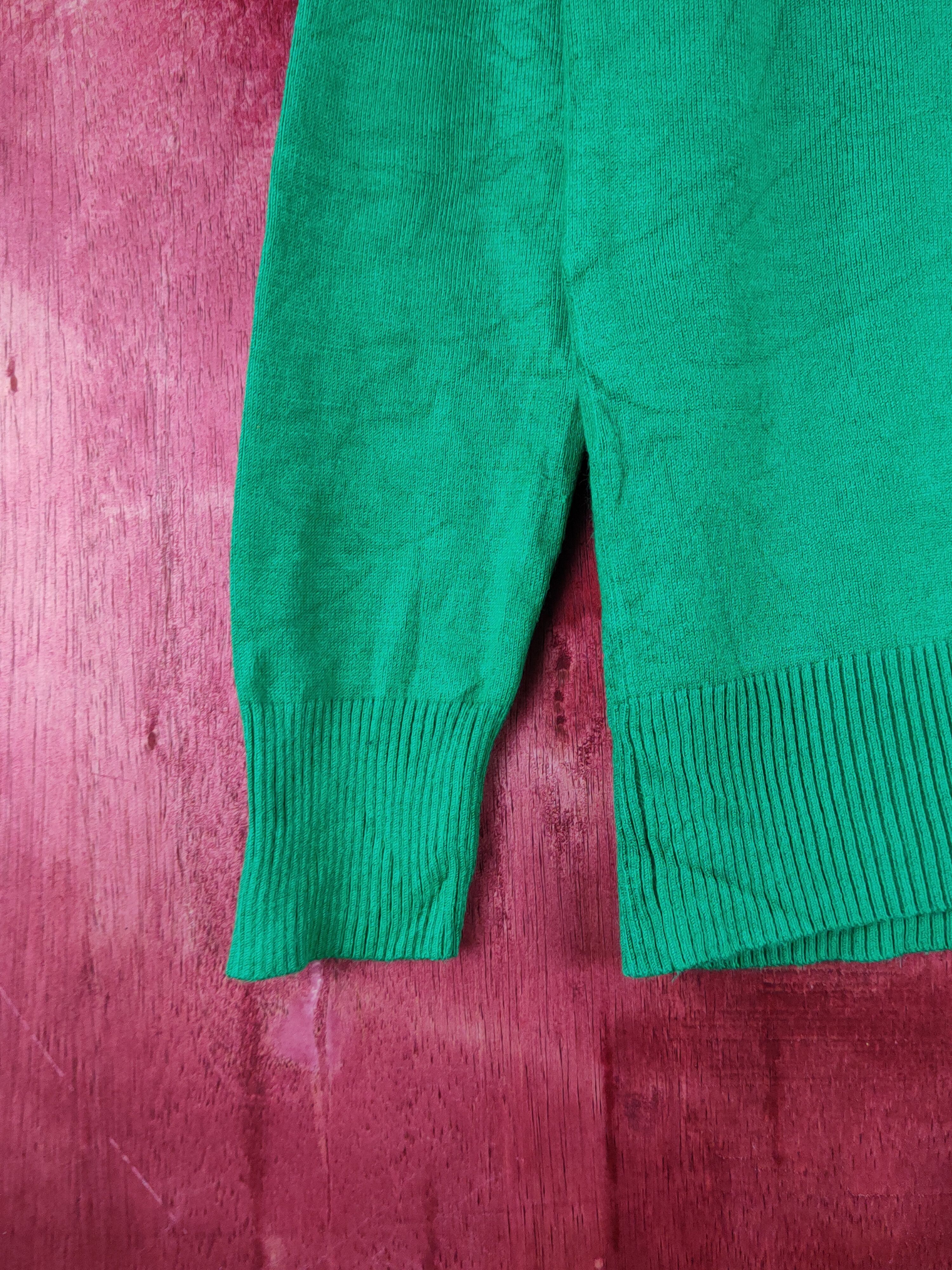 Japanese Brand Kürica Green Knitwear Cardigan #S1245 Size S / US 4 / IT 40 - 4 Thumbnail