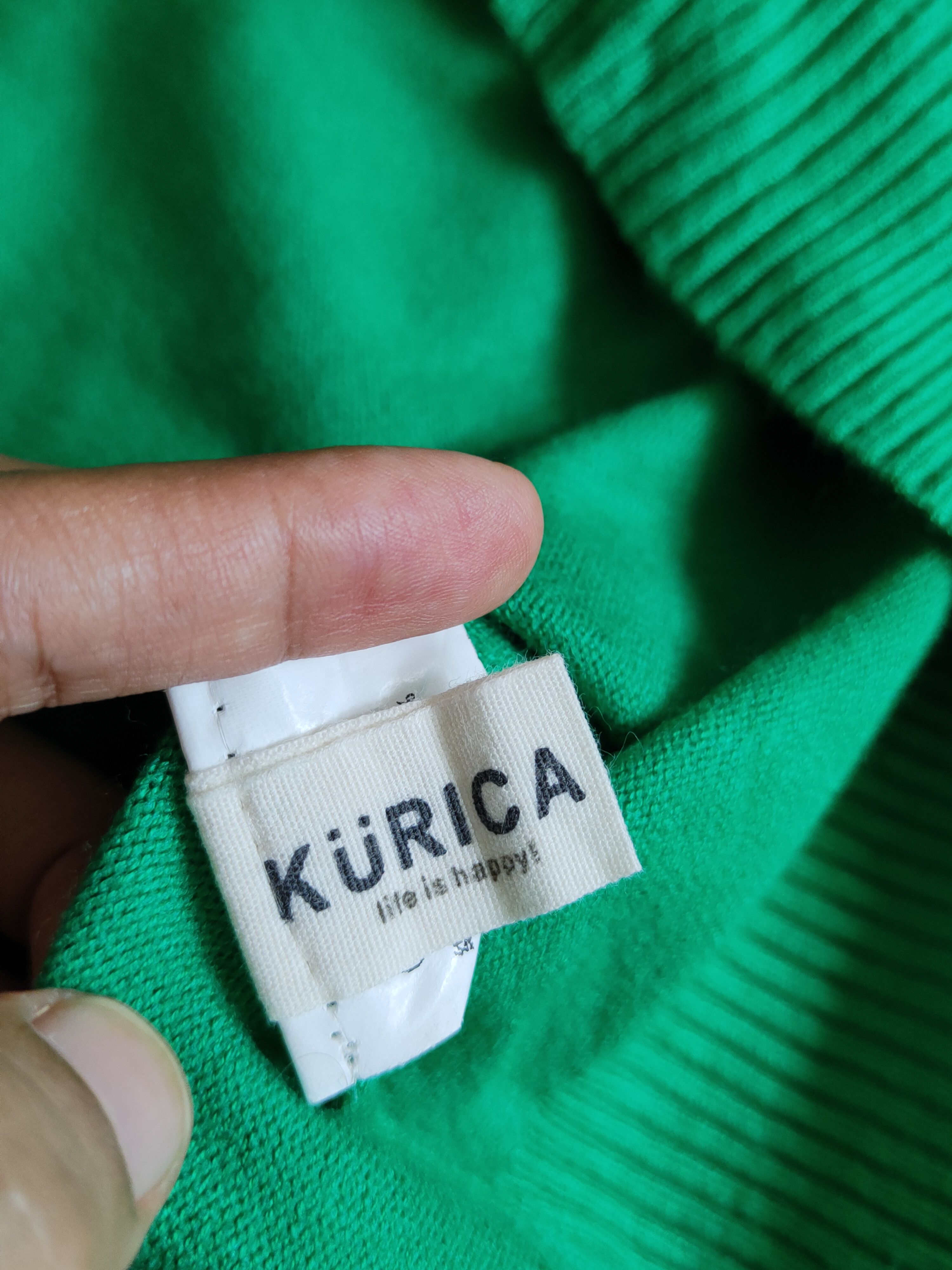 Japanese Brand Kürica Green Knitwear Cardigan #S1245 Size S / US 4 / IT 40 - 10 Thumbnail