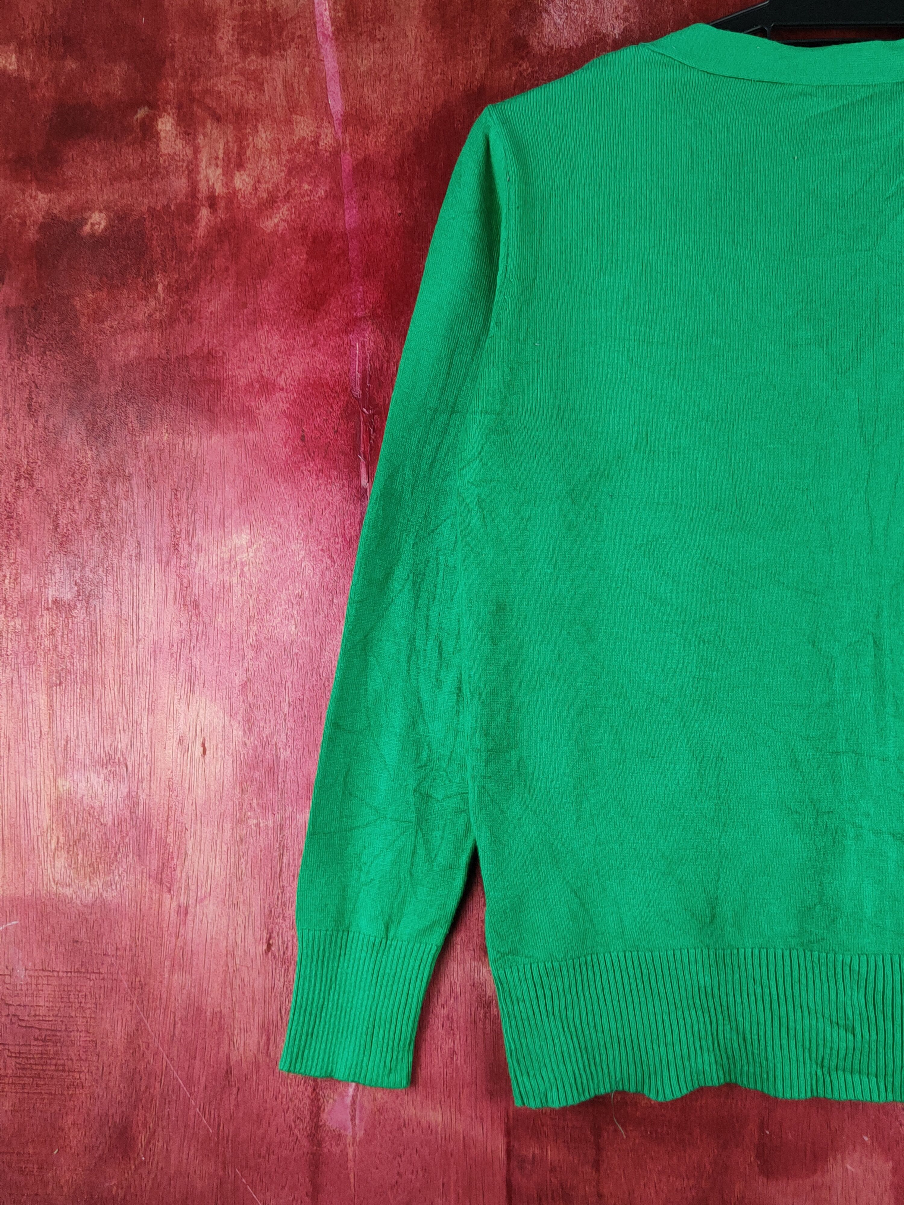 Japanese Brand Kürica Green Knitwear Cardigan #S1245 Size S / US 4 / IT 40 - 8 Thumbnail