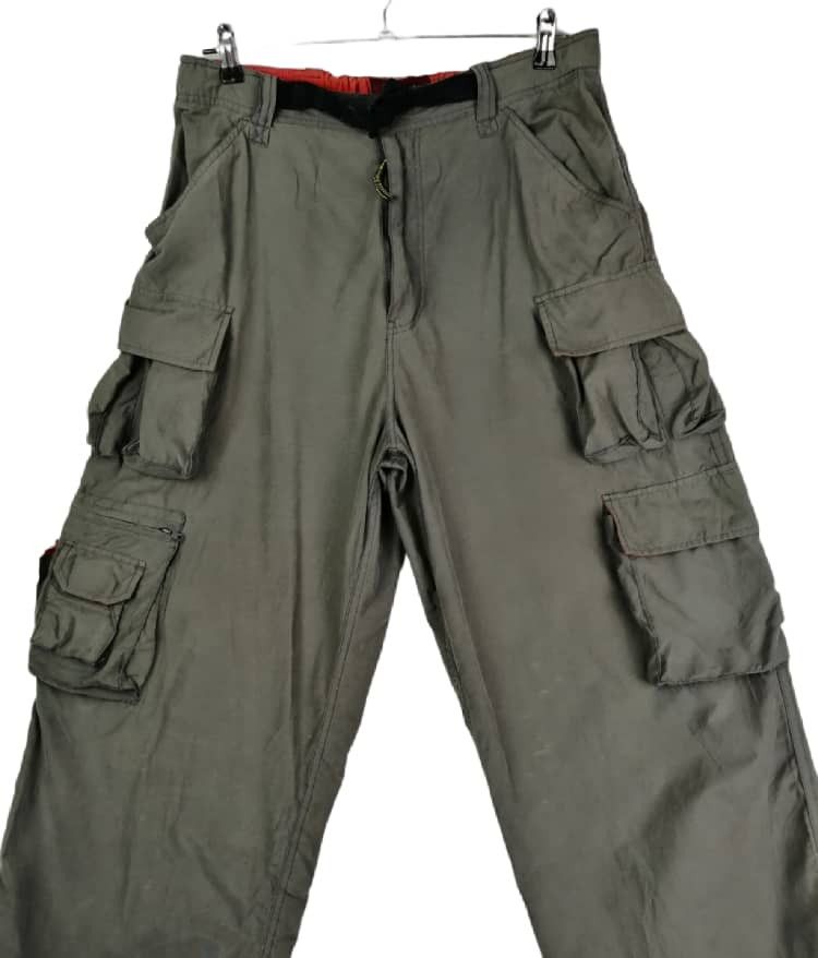 Urban Outfitters Urban Boy Multi Poket Drawstring Cargo Pants Size US 32 / EU 48 - 3 Thumbnail
