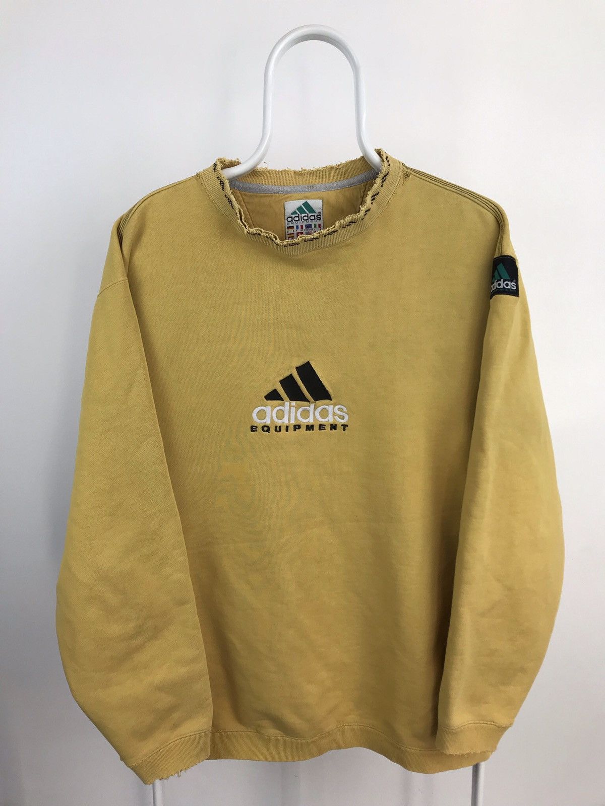 Vintage Vintage Adidas Equipment Big Logo Faded Distressed Sweat Size US L / EU 52-54 / 3 - 2 Thumbnail