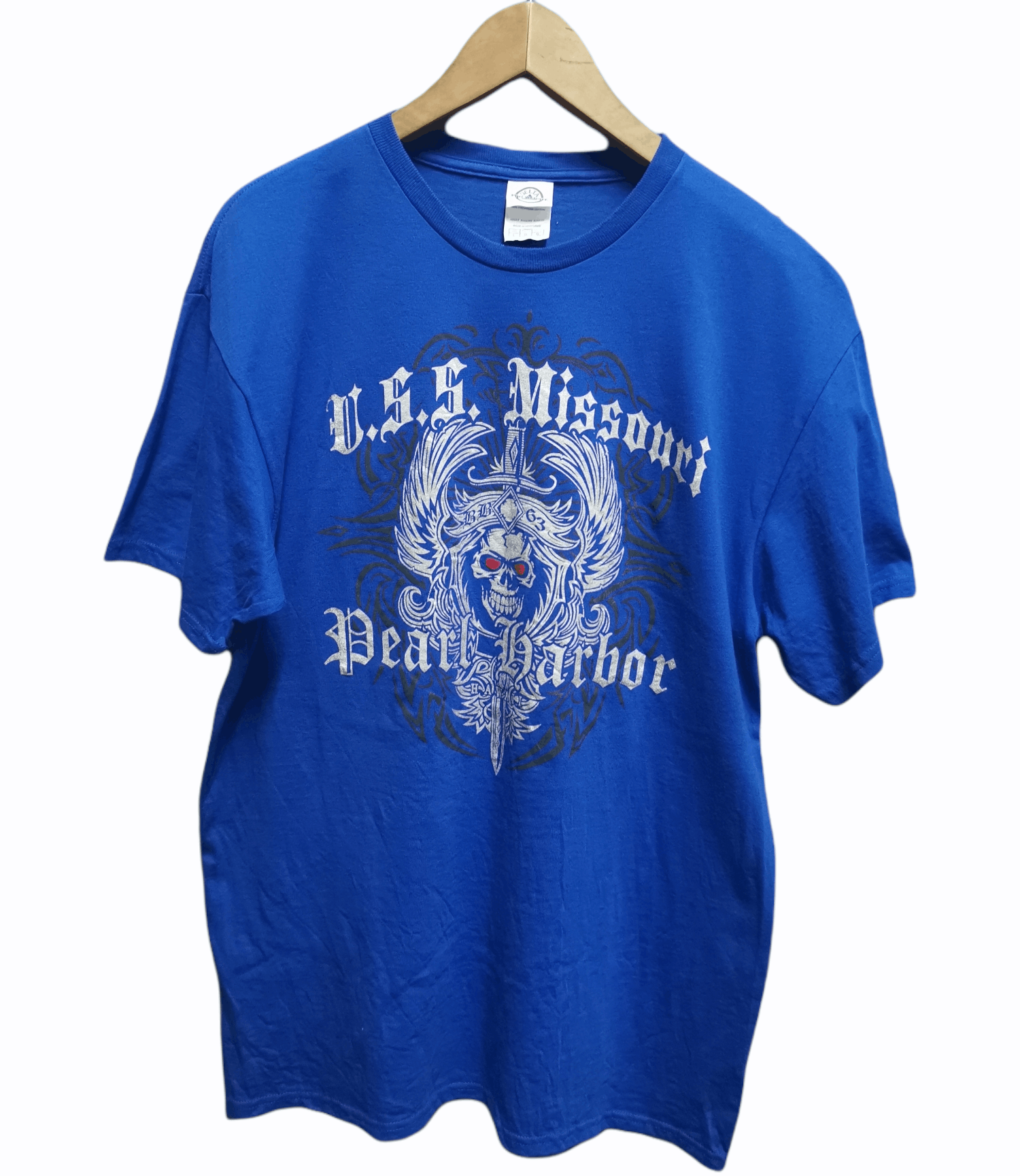 Vintage Nice Graphic Tees U.S.S Missouri Pearl Harbor Hawaii Size US L / EU 52-54 / 3 - 1 Thumbnail