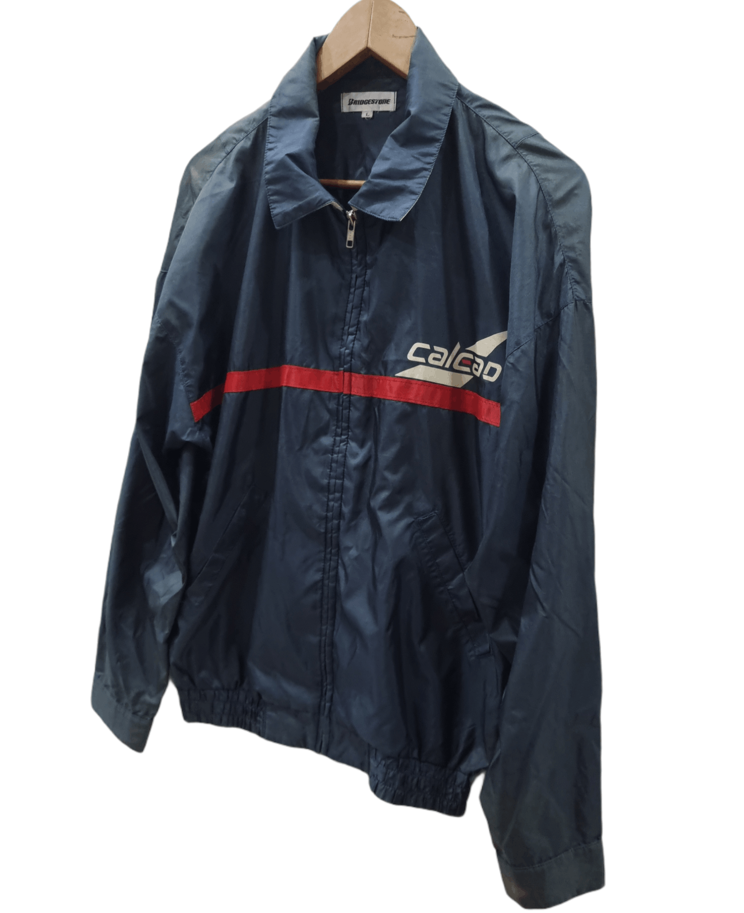 Japanese Brand × Vintage Vintage Calead Bridgestone Light Zipper Jacket Size US L / EU 52-54 / 3 - 4 Thumbnail