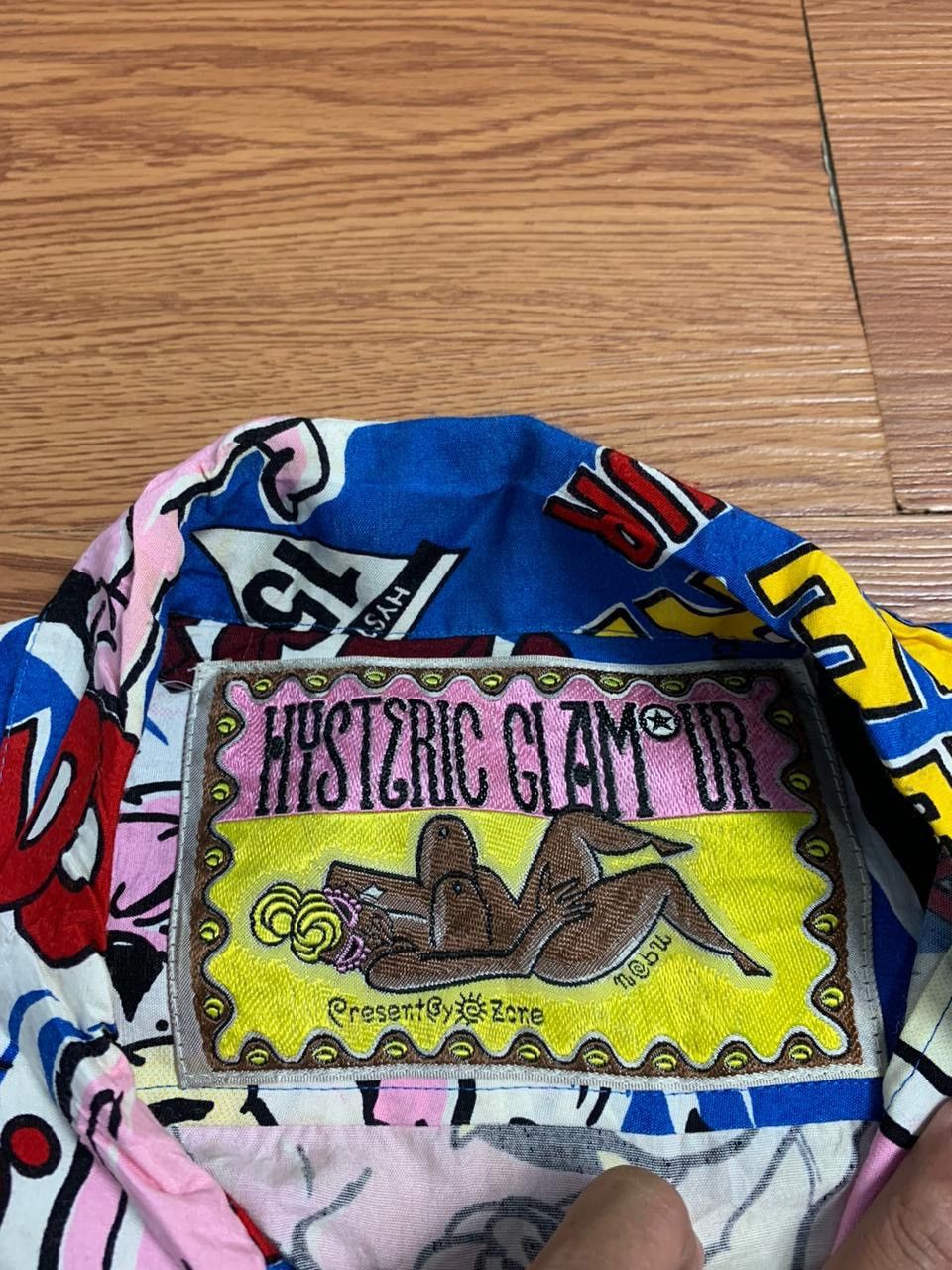 Hysteric Glamour 80s Hysteric Glamour Bulldog Comic Print Rayon Shirt Size US L / EU 52-54 / 3 - 6 Thumbnail