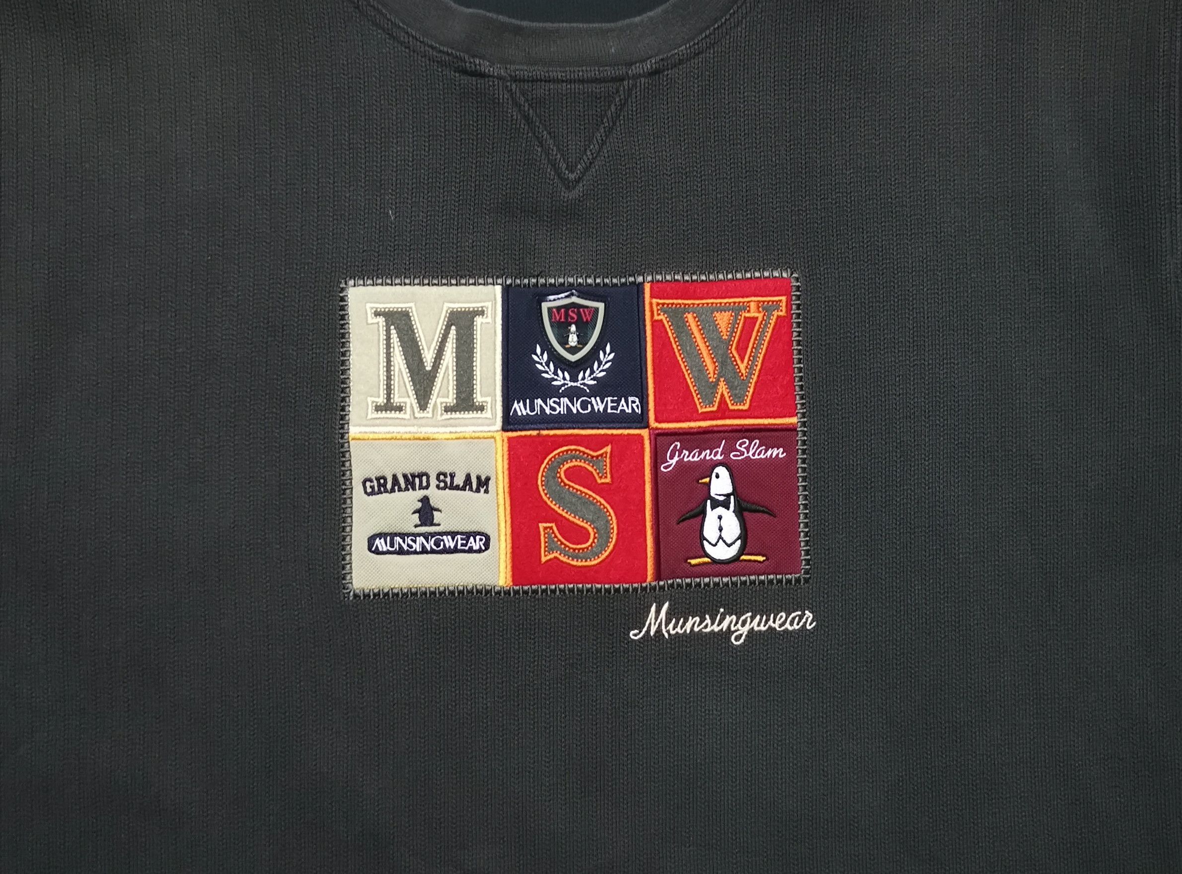 Grand Slam × Vintage Vintage Grand Slam Munsingwear Sweatshirt Big Logo Spellout Size US L / EU 52-54 / 3 - 3 Thumbnail