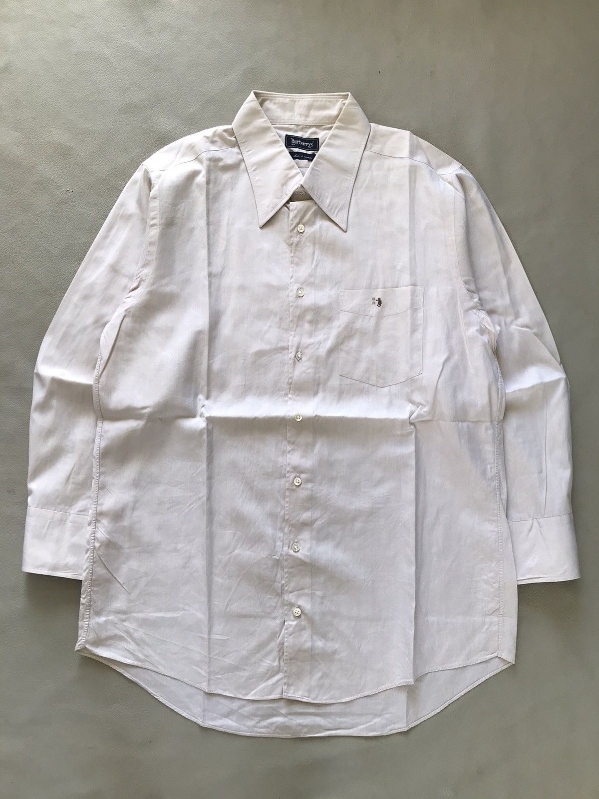 Burberry Vintage Burberrys Monogram Shirt Button Up Size US L / EU 52-54 / 3 - 1 Thumbnail