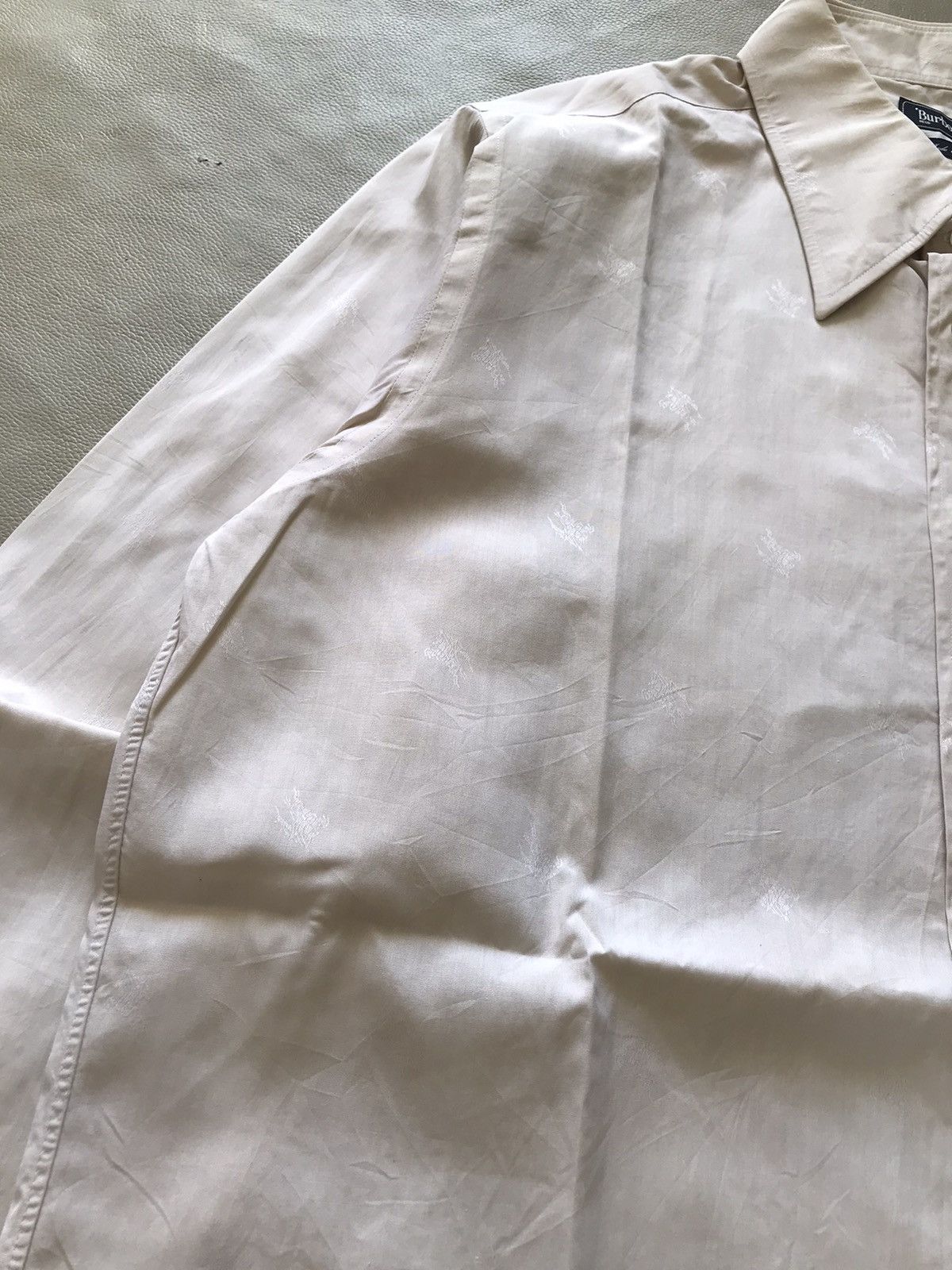 Burberry Vintage Burberrys Monogram Shirt Button Up Size US L / EU 52-54 / 3 - 2 Thumbnail