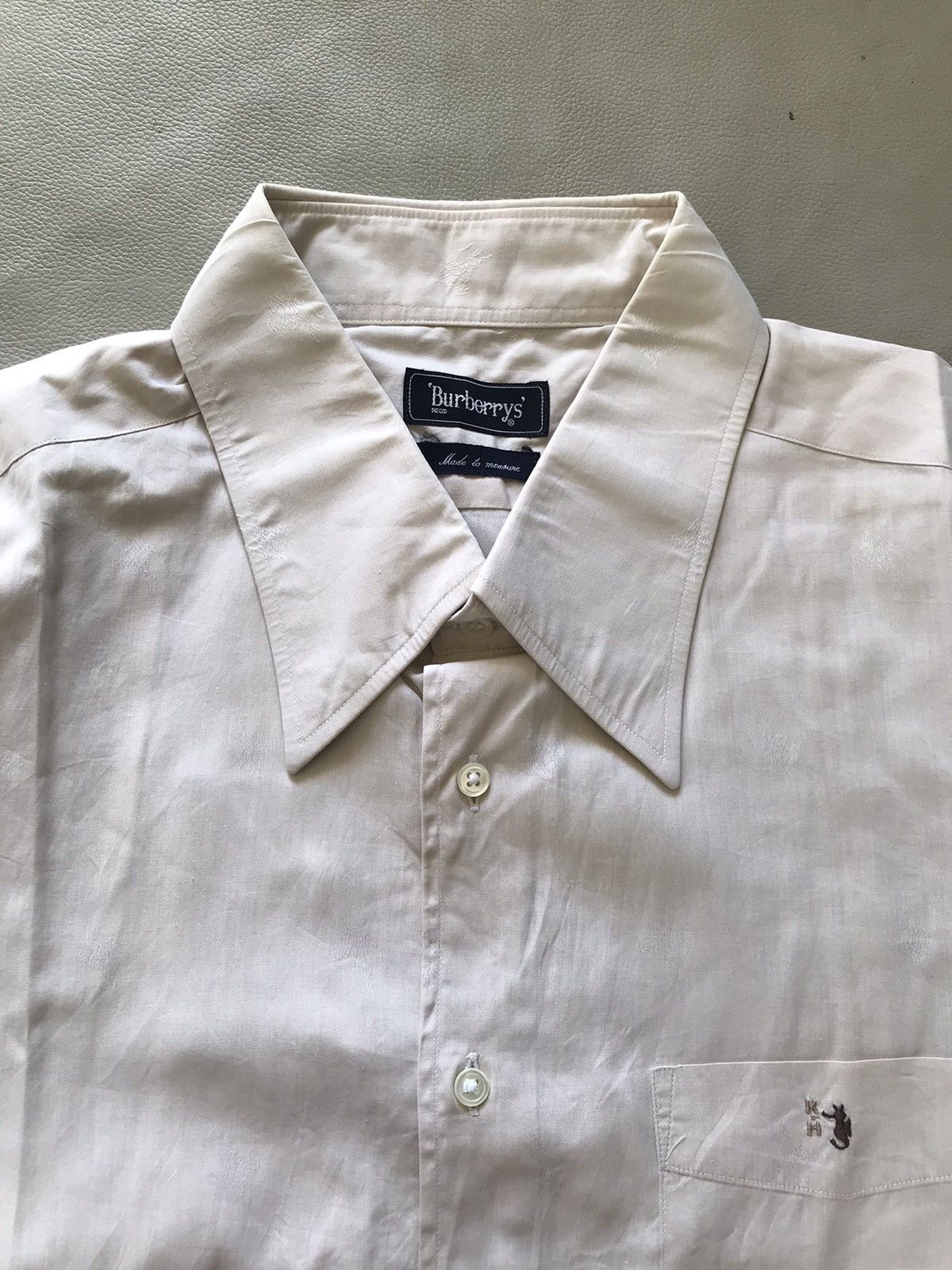 Burberry Vintage Burberrys Monogram Shirt Button Up Size US L / EU 52-54 / 3 - 3 Thumbnail
