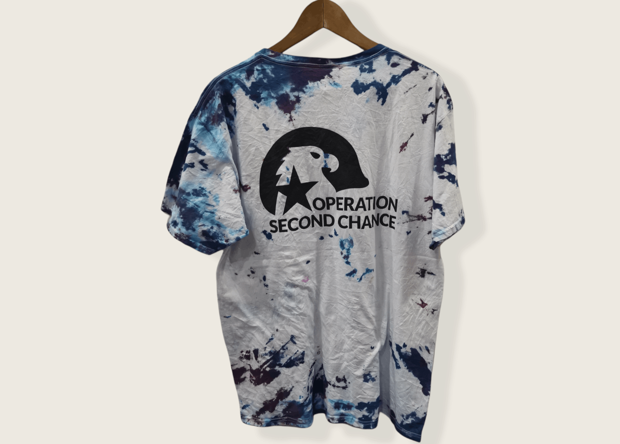 Fruit Of The Loom Vintage Operation Second Chance Tie-Dye Shirt x Custom Size US L / EU 52-54 / 3 - 4 Thumbnail