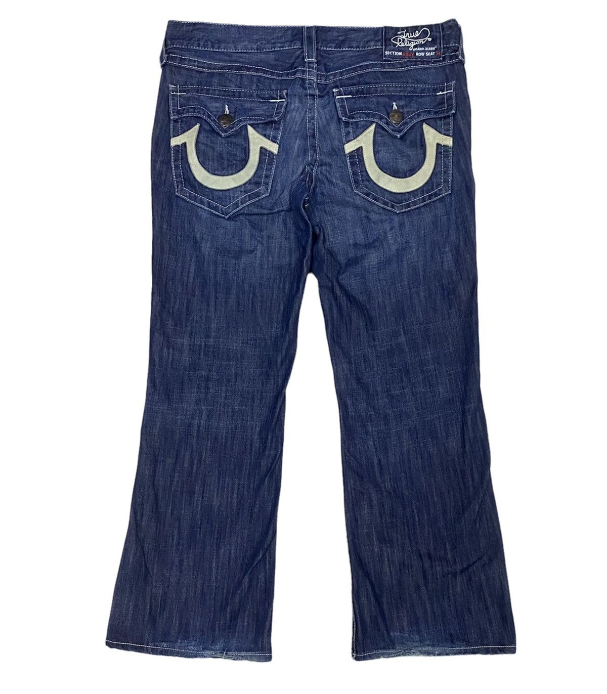 True Religion TRUE RELIGION Leather Logo x Bootcut Cutting Jeans Denim Size US 40 / EU 56 - 1 Thumbnail
