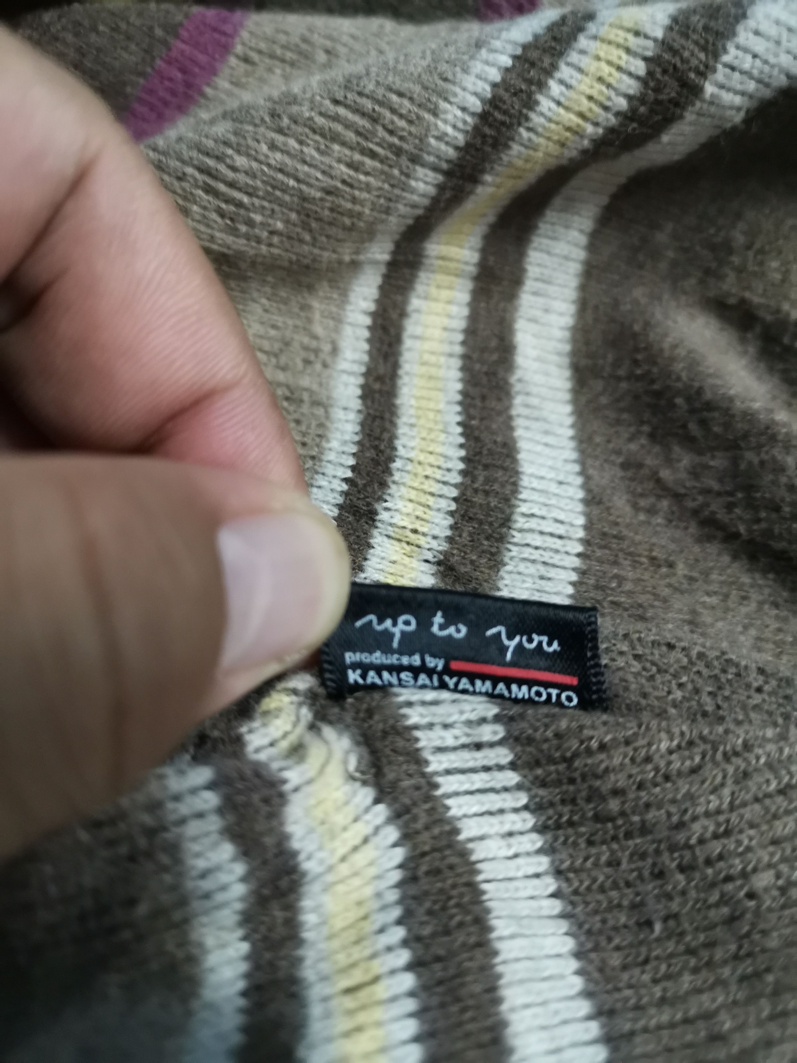 Japanese Brand × Kansai Yamamoto Up To You By Kansai Yamamoto Zipper Knitwear Size US L / EU 52-54 / 3 - 8 Thumbnail