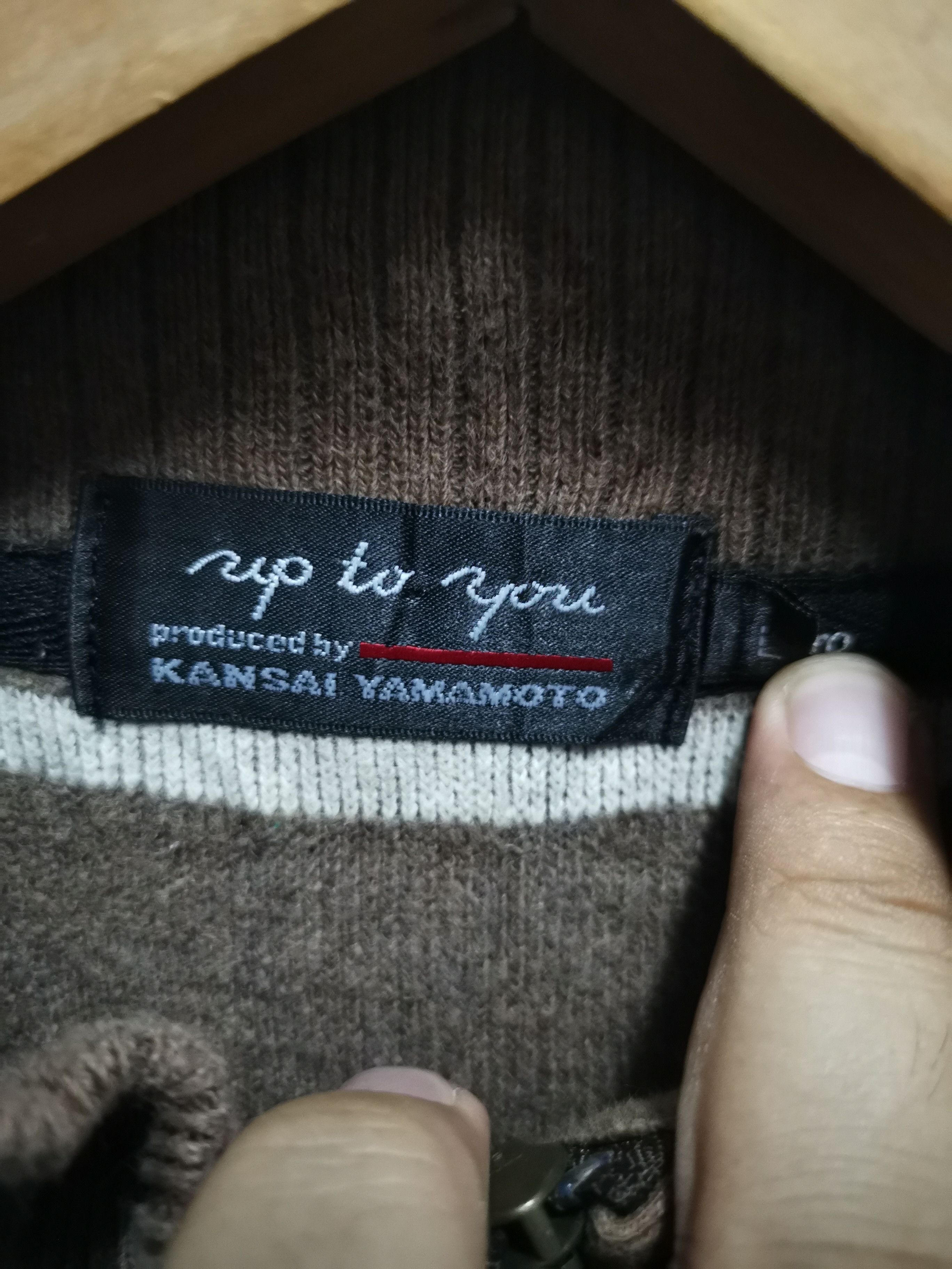 Japanese Brand × Kansai Yamamoto Up To You By Kansai Yamamoto Zipper Knitwear Size US L / EU 52-54 / 3 - 6 Thumbnail