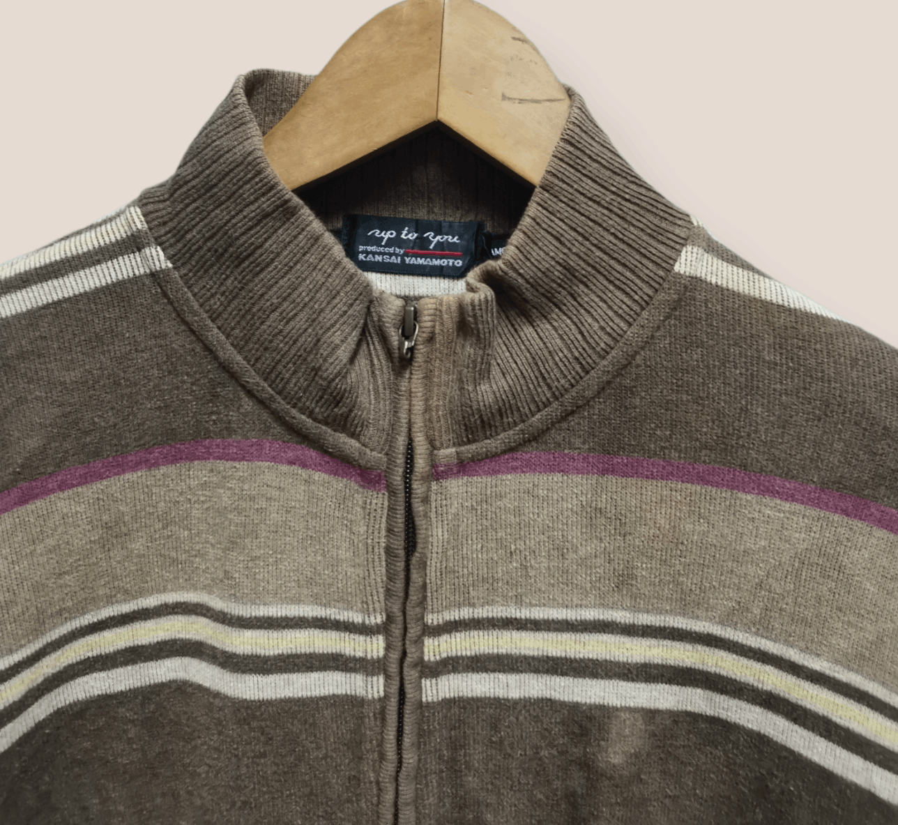 Japanese Brand × Kansai Yamamoto Up To You By Kansai Yamamoto Zipper Knitwear Size US L / EU 52-54 / 3 - 5 Thumbnail