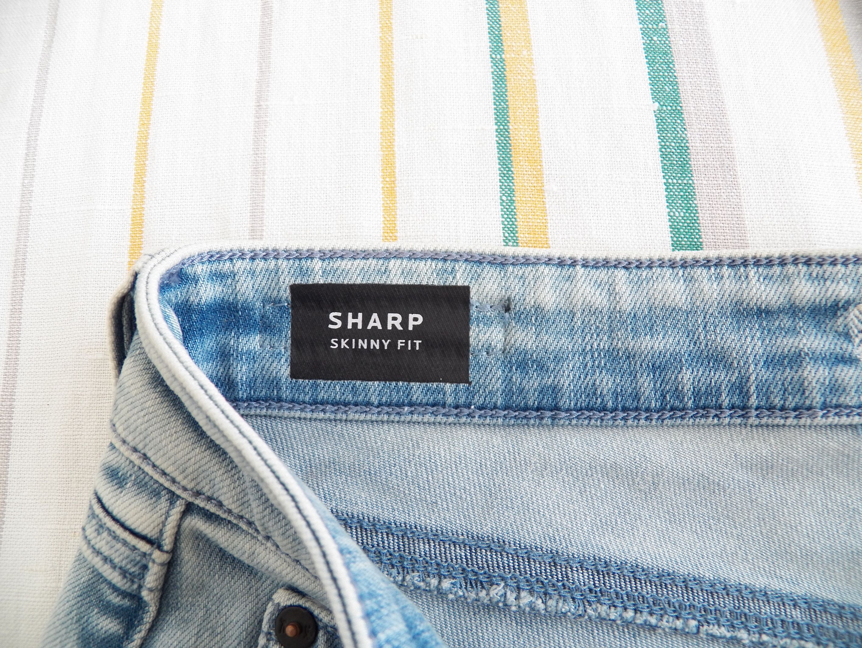 DENHAM Sharp Jeans W30 L32 Skinny Fit Stretch Light Blue Indigo Size 30" / US 8 / IT 44 - 6 Thumbnail