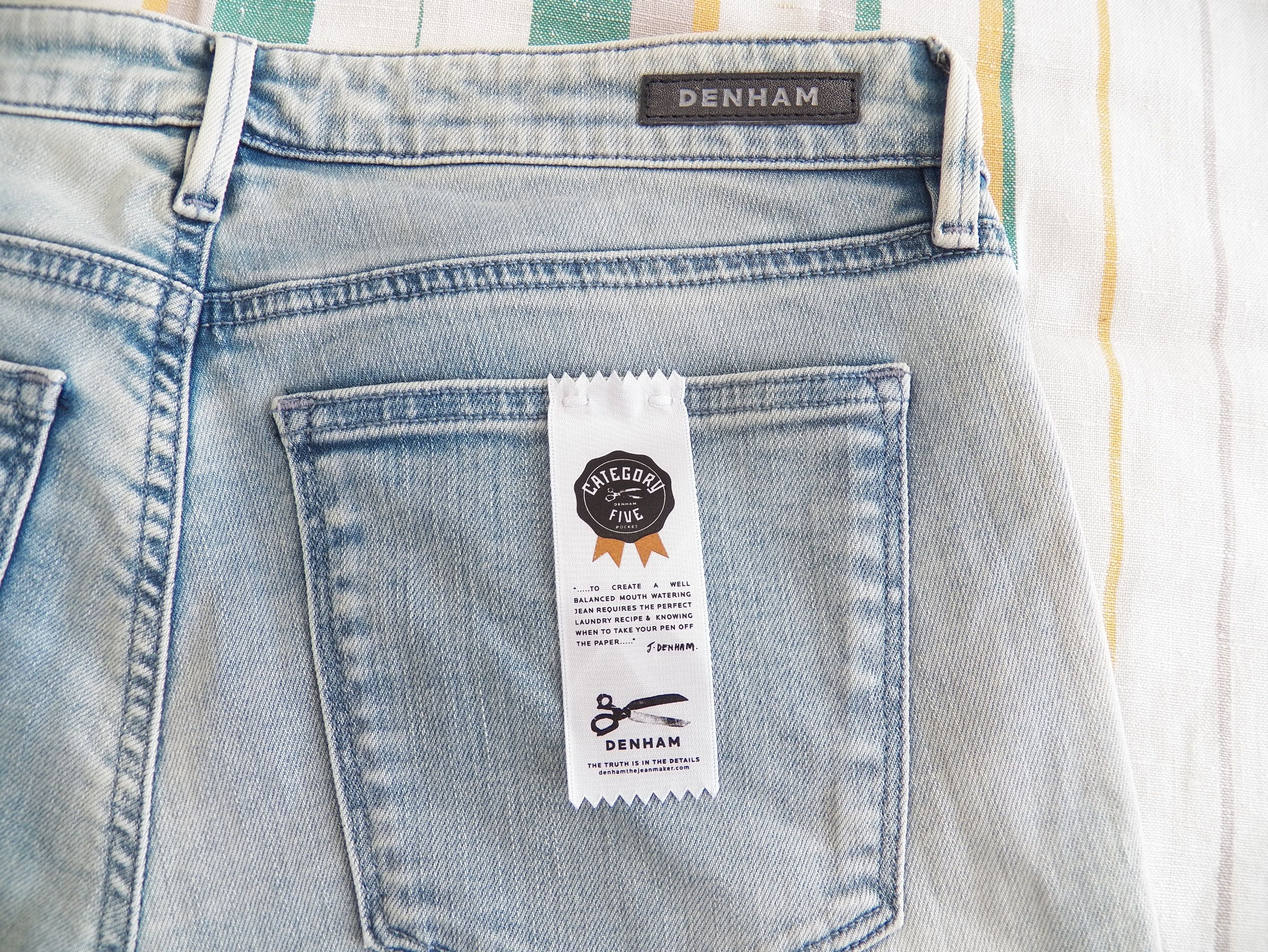 DENHAM Sharp Jeans W30 L32 Skinny Fit Stretch Light Blue Indigo Size 30" / US 8 / IT 44 - 9 Thumbnail