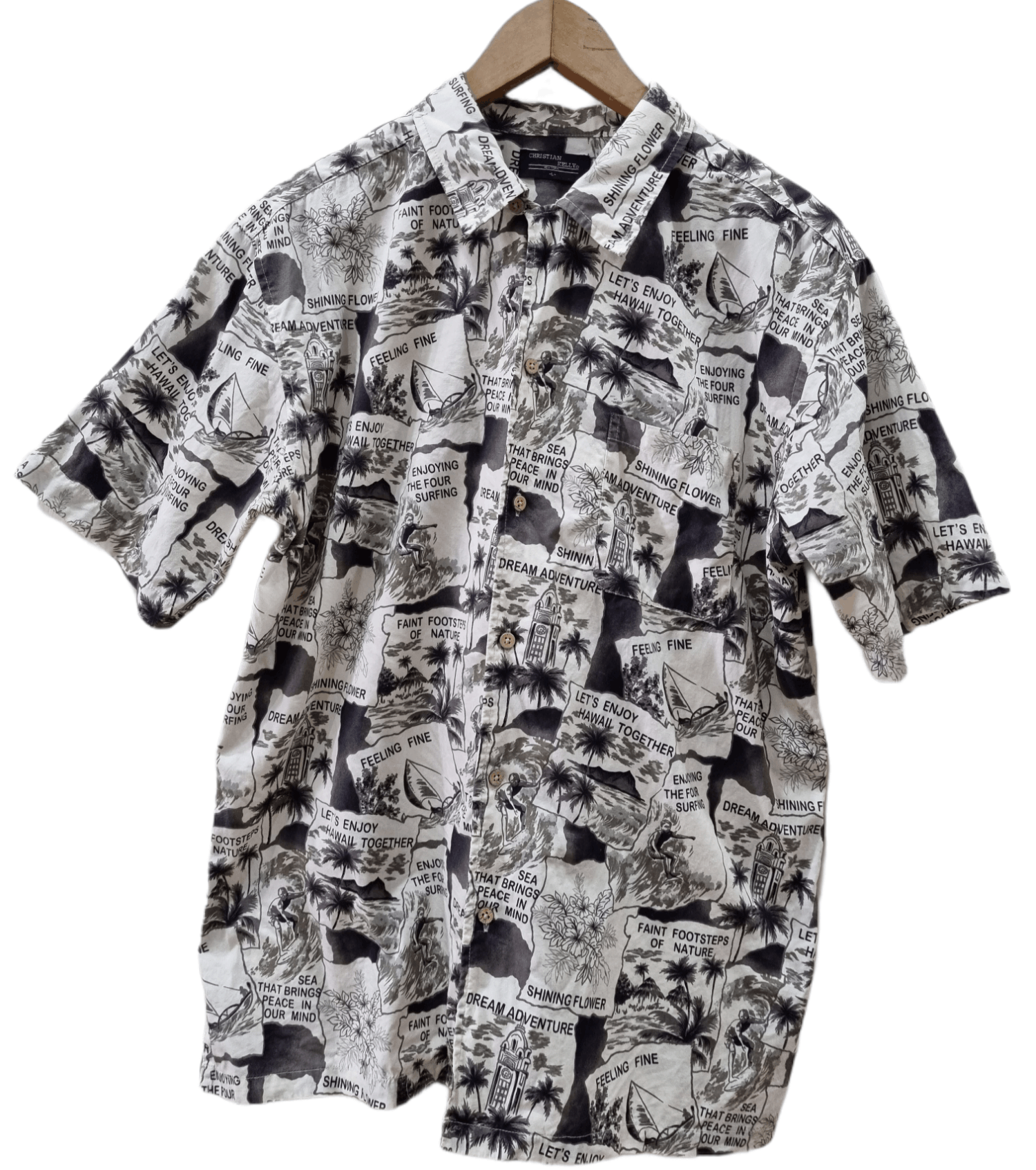Other Christian Kelly Hawaiian Shirt Size US L / EU 52-54 / 3 - 1 Thumbnail