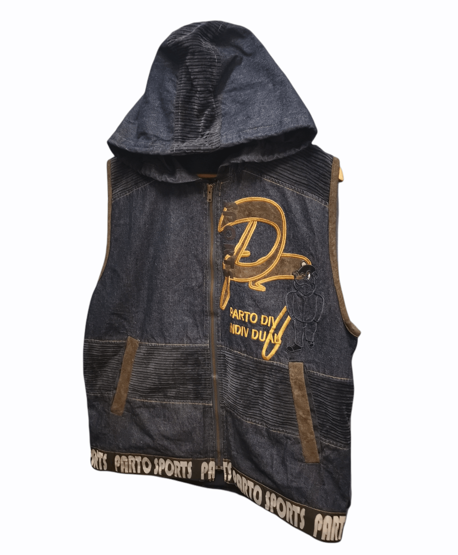 Other Porto Sports Denim Jacket Sleeveless With Hoodie Size US L / EU 52-54 / 3 - 2 Thumbnail