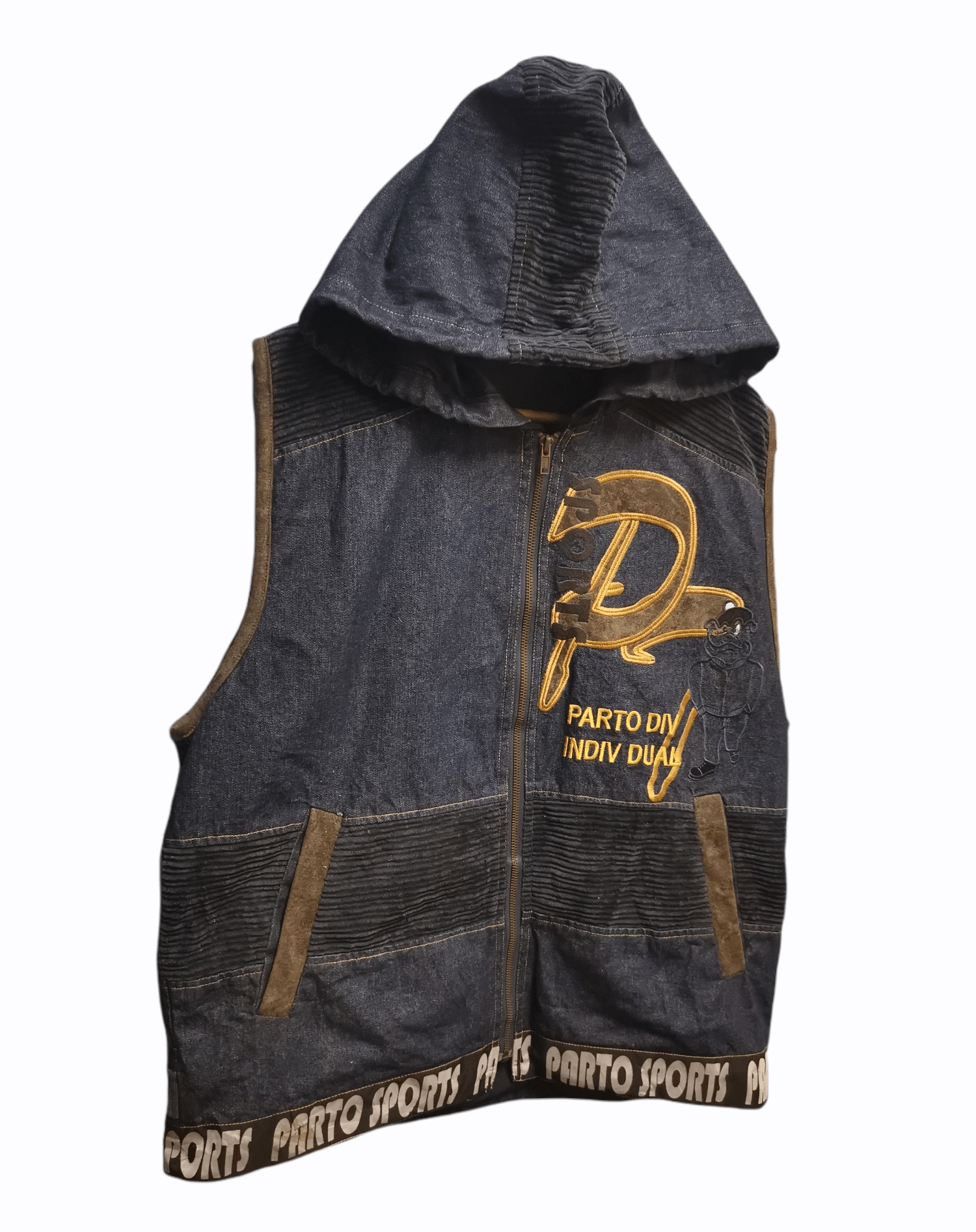 Other Porto Sports Denim Jacket Sleeveless With Hoodie Size US L / EU 52-54 / 3 - 3 Thumbnail