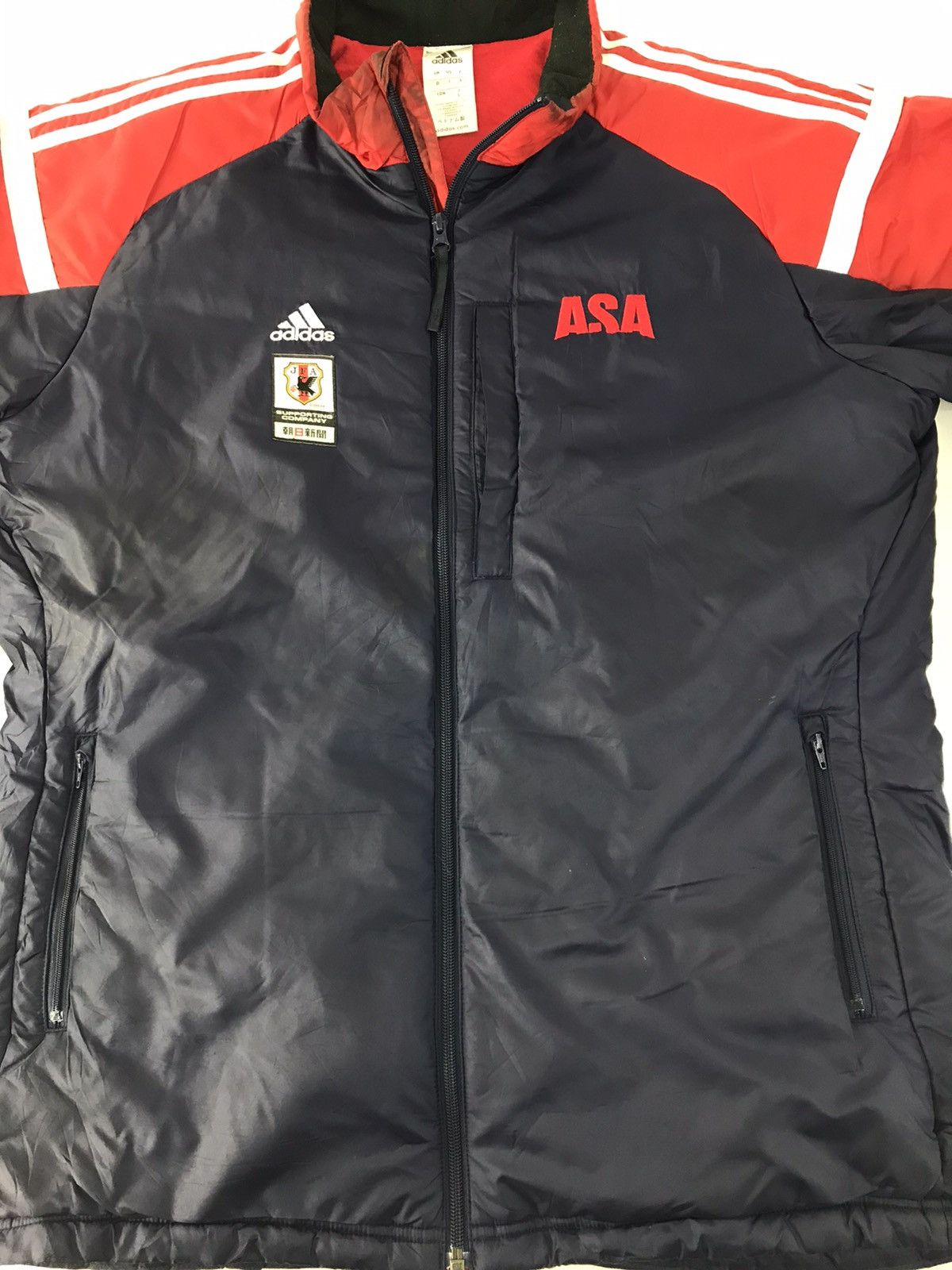 Adidas Adidas JFA Japanese National Football Puffer Quilted Jacket Size US L / EU 52-54 / 3 - 4 Thumbnail