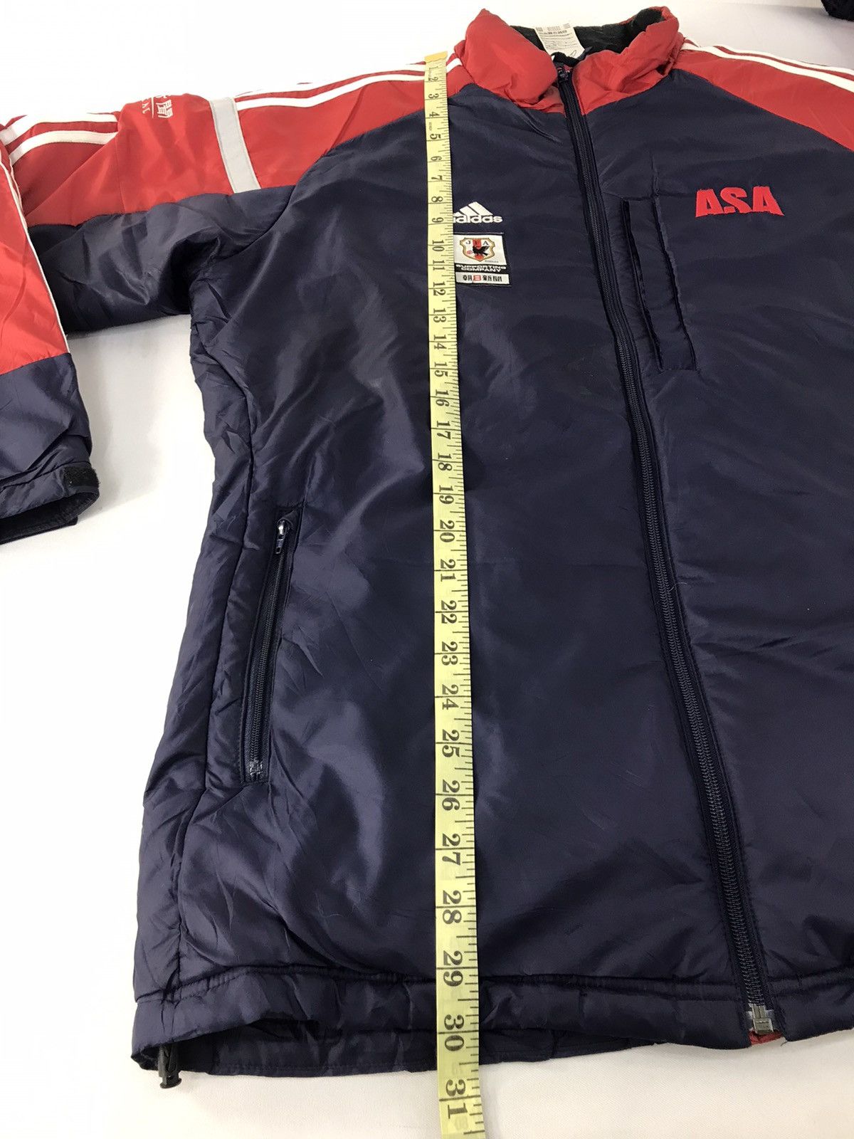 Adidas Adidas JFA Japanese National Football Puffer Quilted Jacket Size US L / EU 52-54 / 3 - 15 Thumbnail