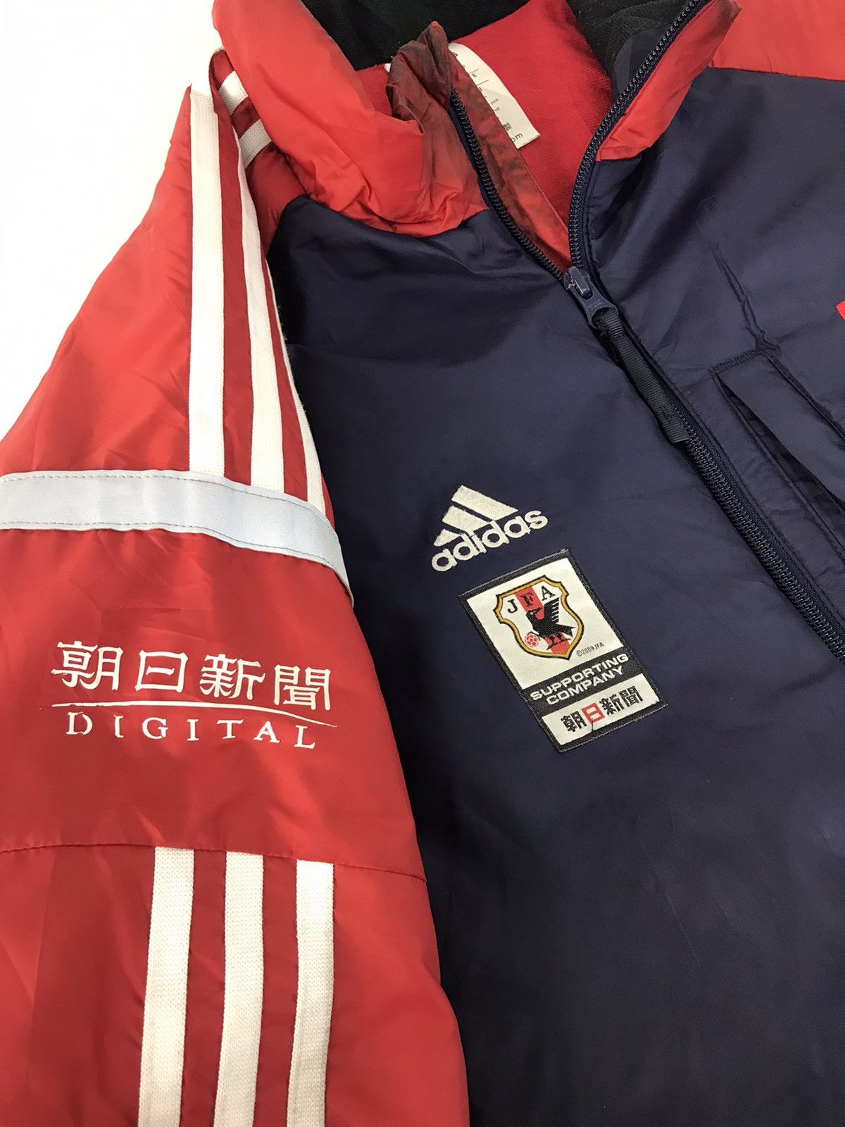Adidas Adidas JFA Japanese National Football Puffer Quilted Jacket Size US L / EU 52-54 / 3 - 5 Thumbnail