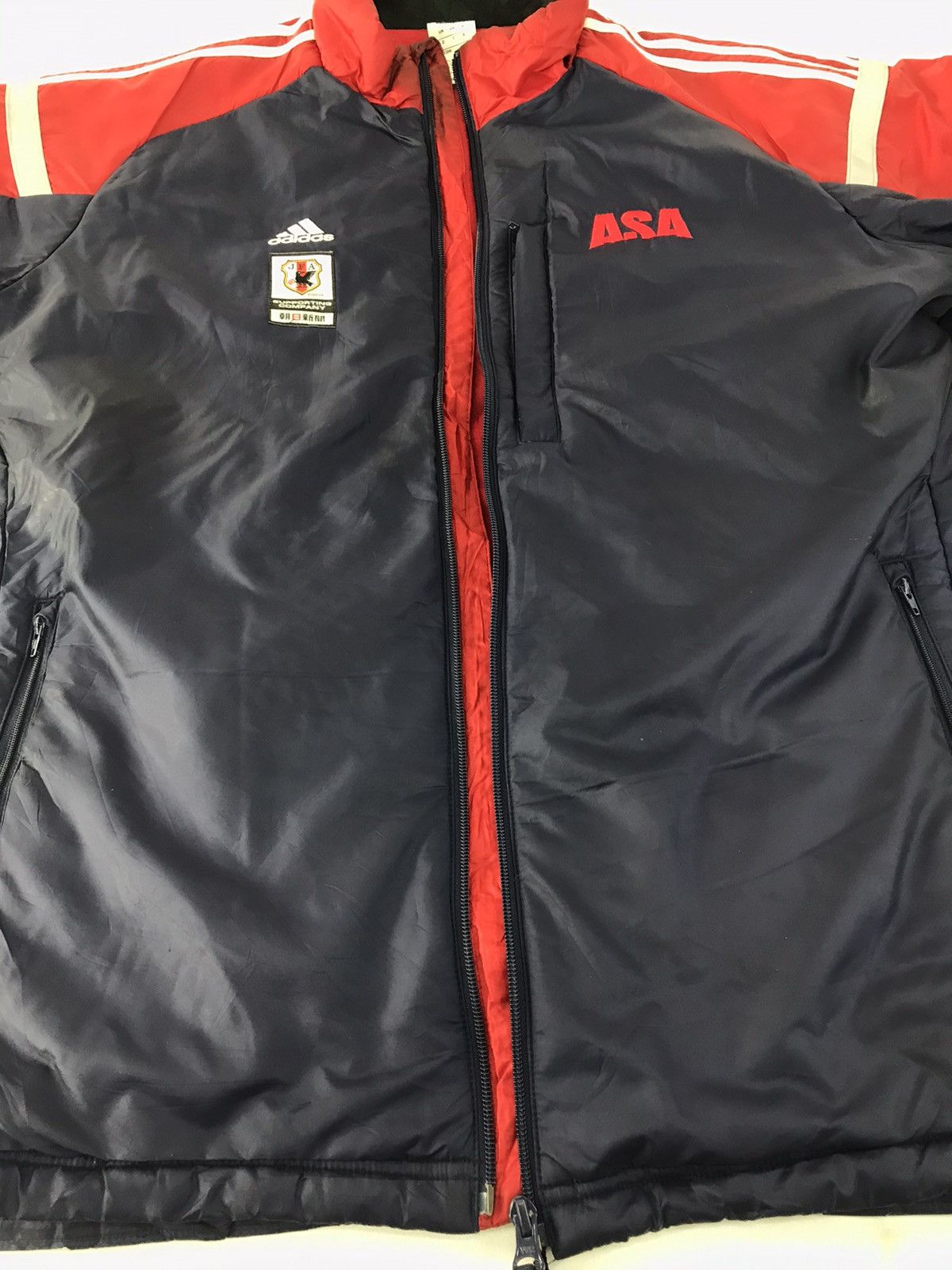 Adidas Adidas JFA Japanese National Football Puffer Quilted Jacket Size US L / EU 52-54 / 3 - 6 Thumbnail