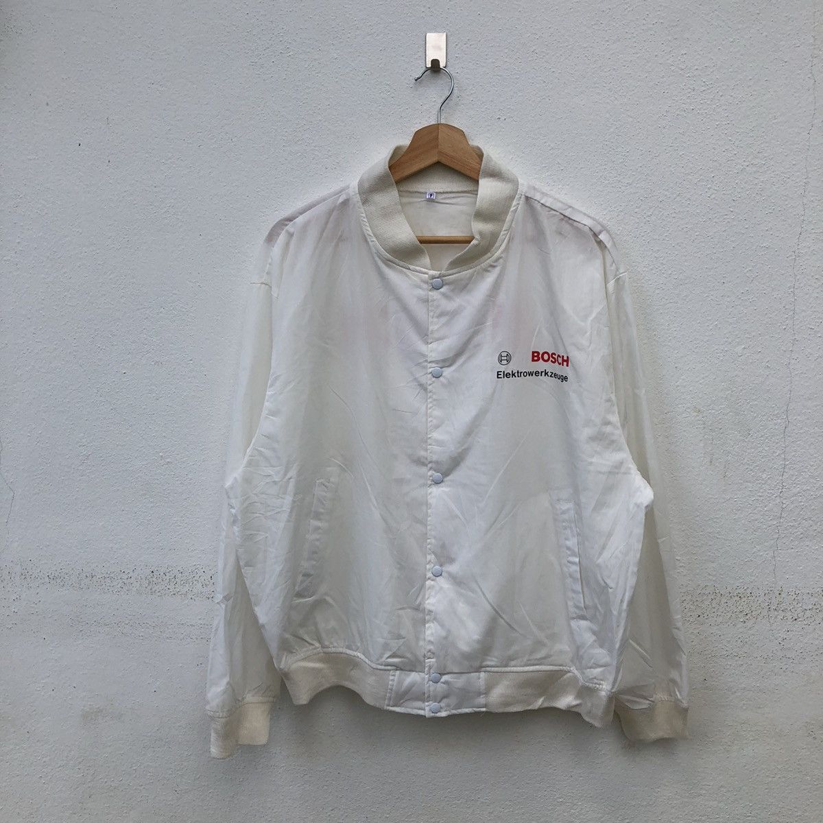 Japanese Brand WORKER VARSITY JACKET BOSCH ELEKTROWERKZEUGE BIG LOGO Size US M / EU 48-50 / 2 - 2 Thumbnail