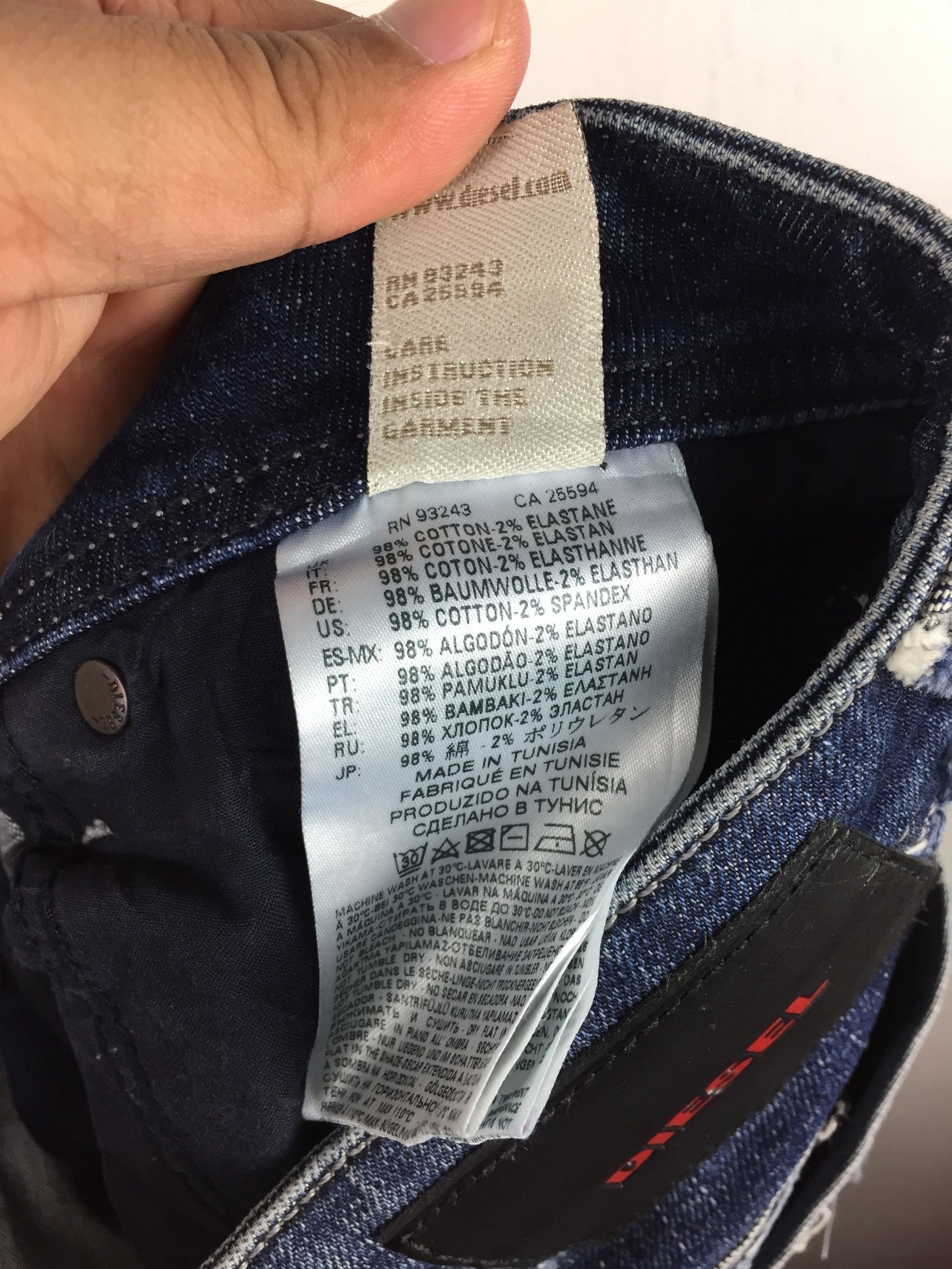 Diesel Archival Diesel Deconstructed Distressed Denim Jeans Size US 30 / EU 46 - 11 Thumbnail
