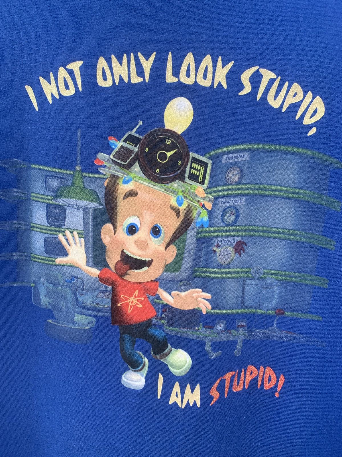 Cartoon Network Vintage 2002 Nickelodeon Jimmy Neutron Cartoon Movie Tee Size US M / EU 48-50 / 2 - 2 Thumbnail