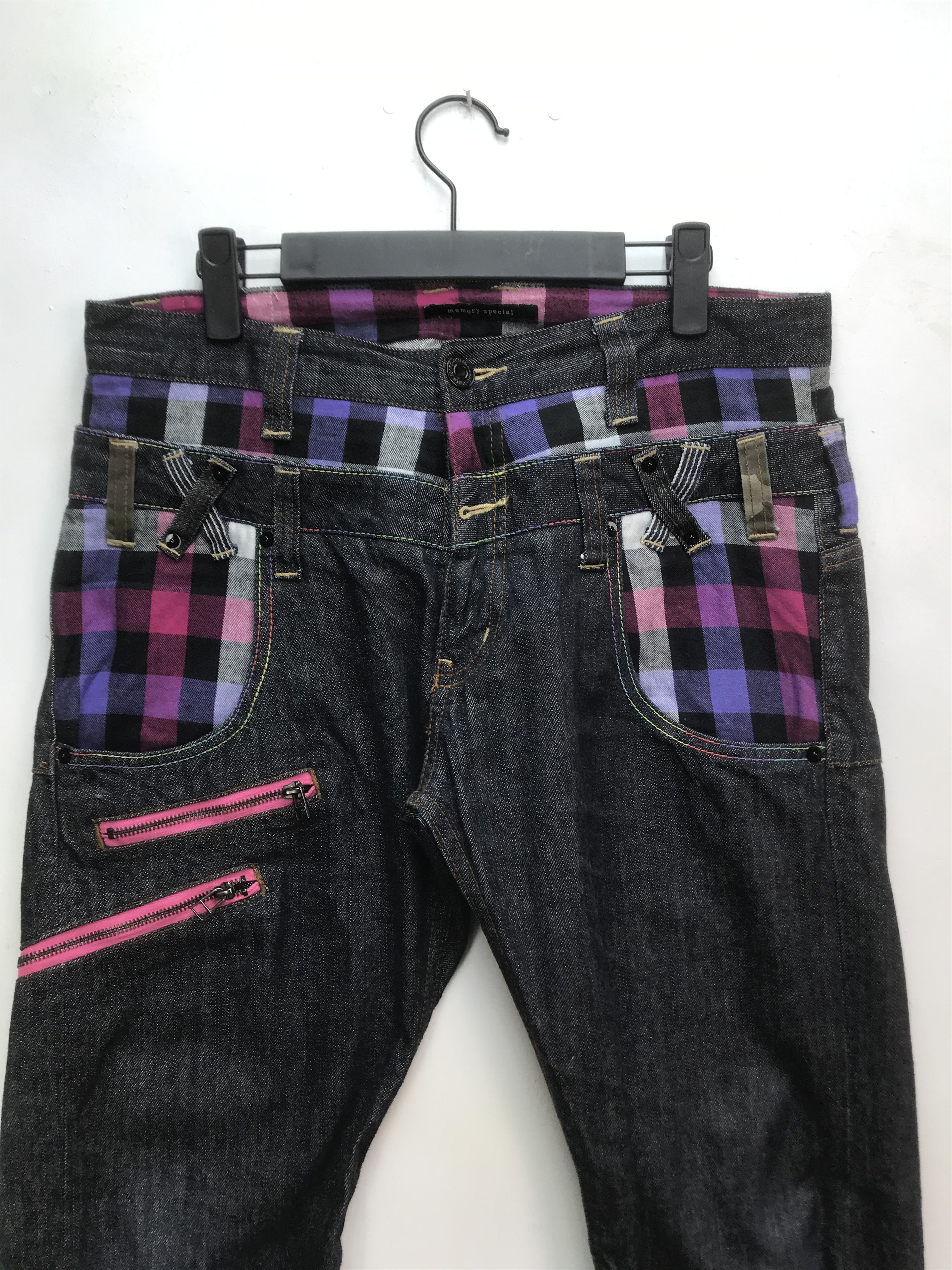 Designer PUNK STYLE DOUBLE WAIST by MEMORY SPECIAL Size US 34 / EU 50 - 2 Thumbnail