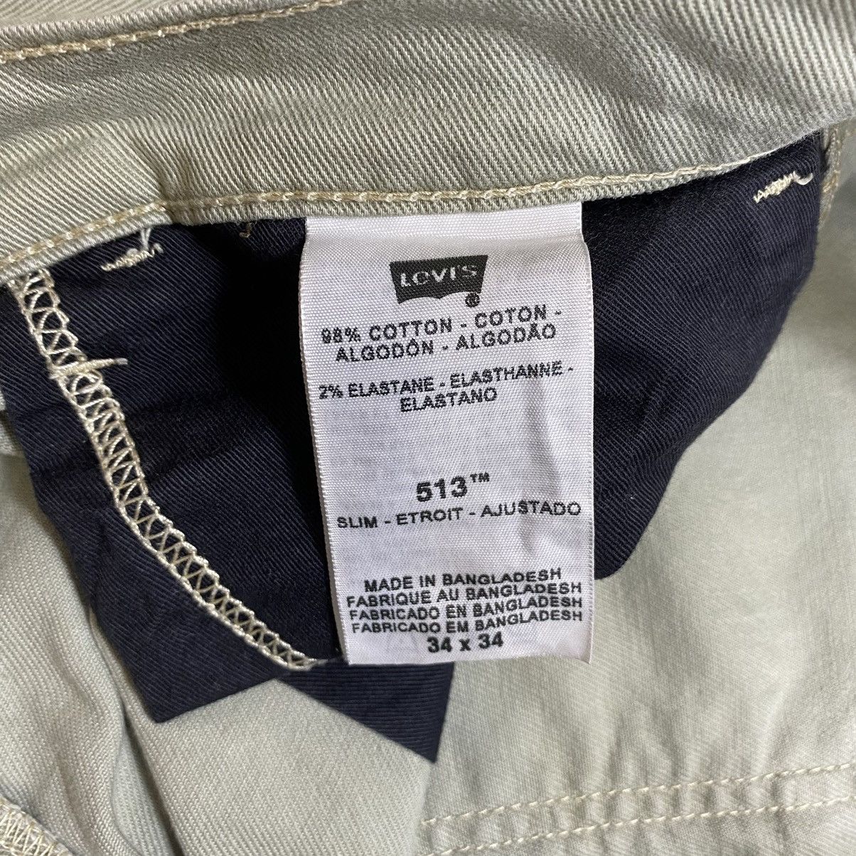Levi's Vintage Levi’s 513 Black Label Casual Pants Size US 35 - 7 Thumbnail