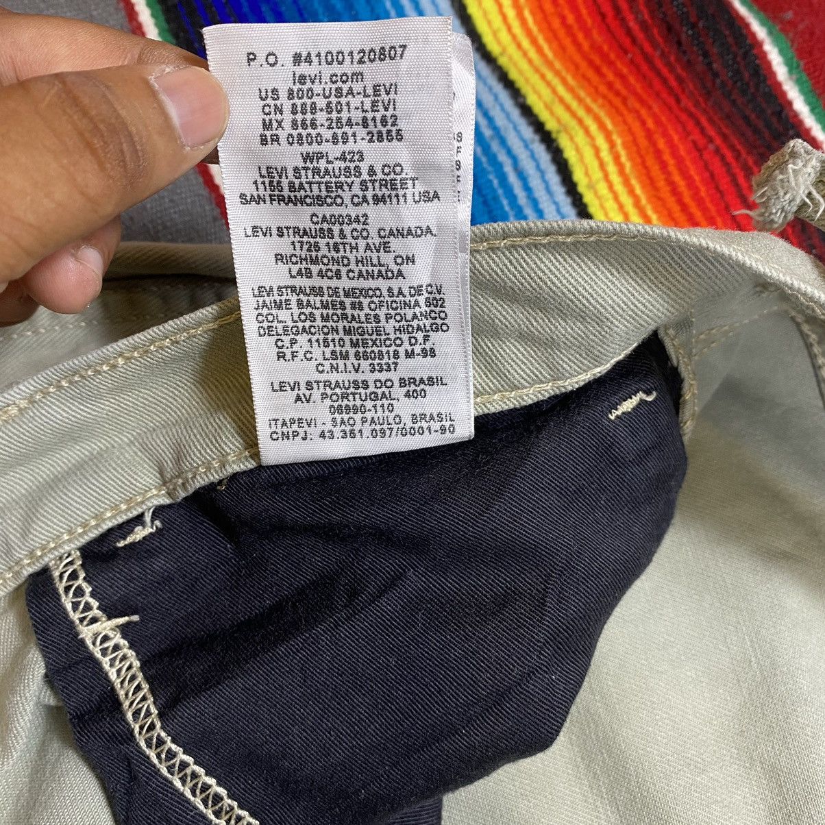 Levi's Vintage Levi’s 513 Black Label Casual Pants Size US 35 - 9 Thumbnail