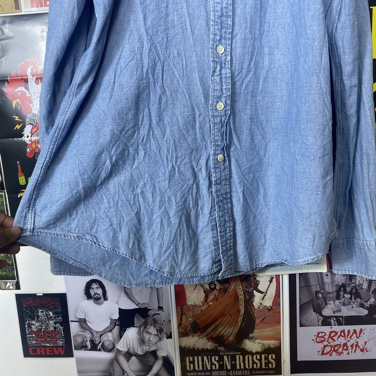 Ralph Lauren Vintage Polo Ralph Lauren Blue Washed Denim Style Shirt Size US L / EU 52-54 / 3 - 4 Thumbnail